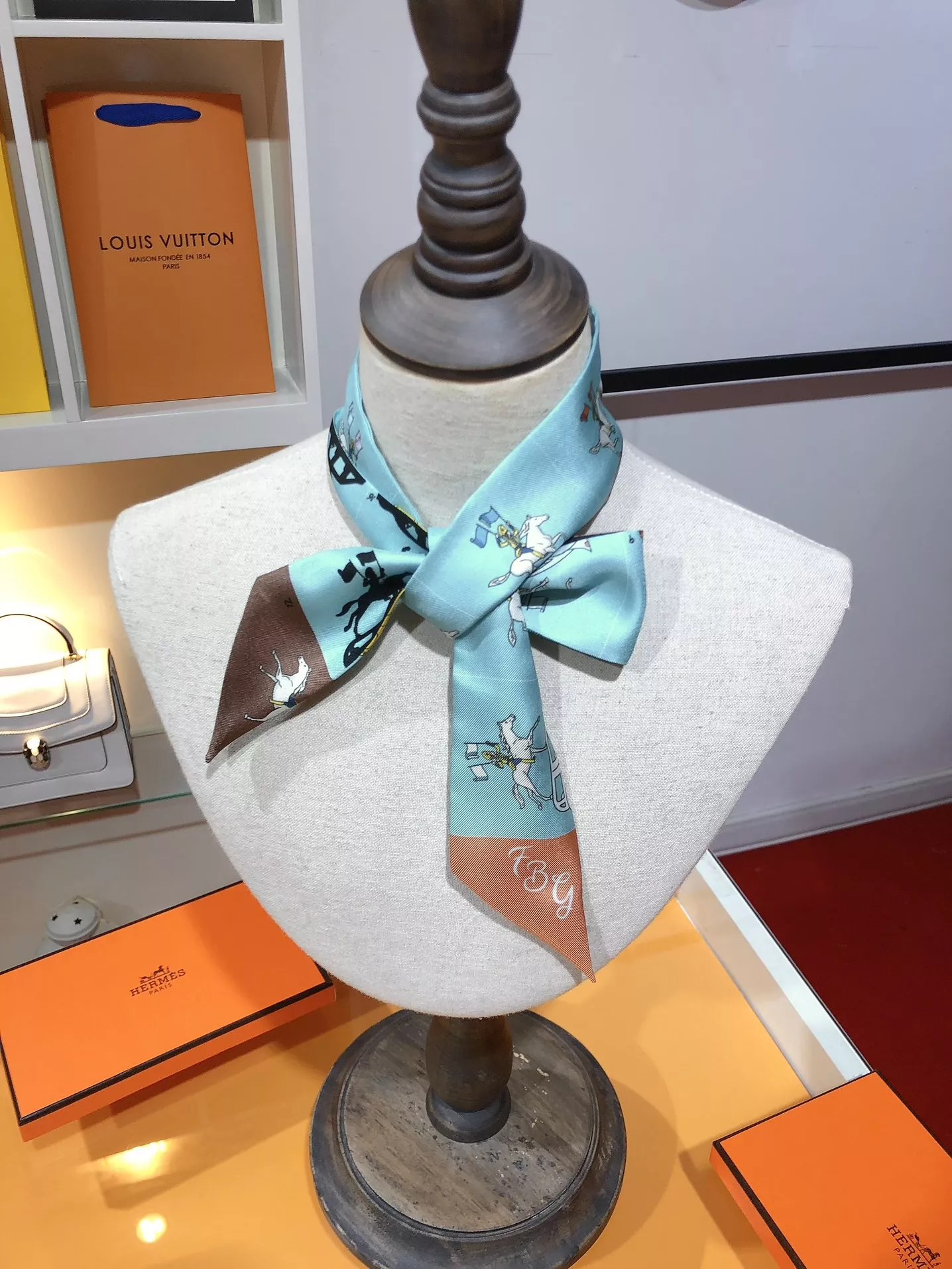 Hermes Silk Scarf Modern 1950