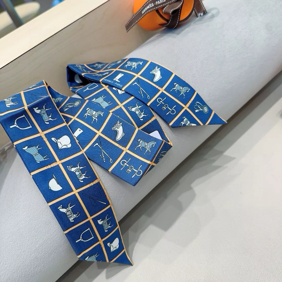 Hermes Silk Scarf Sleek 9604