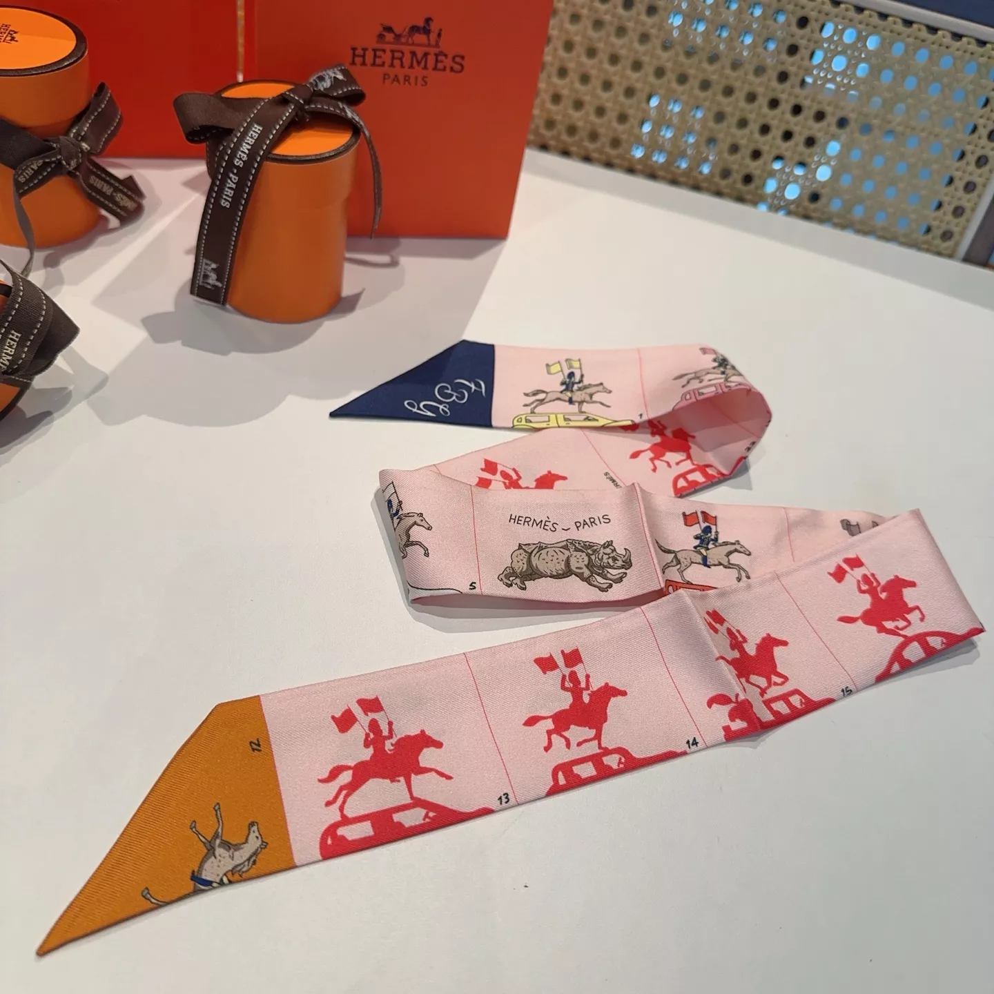 Hermes Silk Scarf SportInspired 433