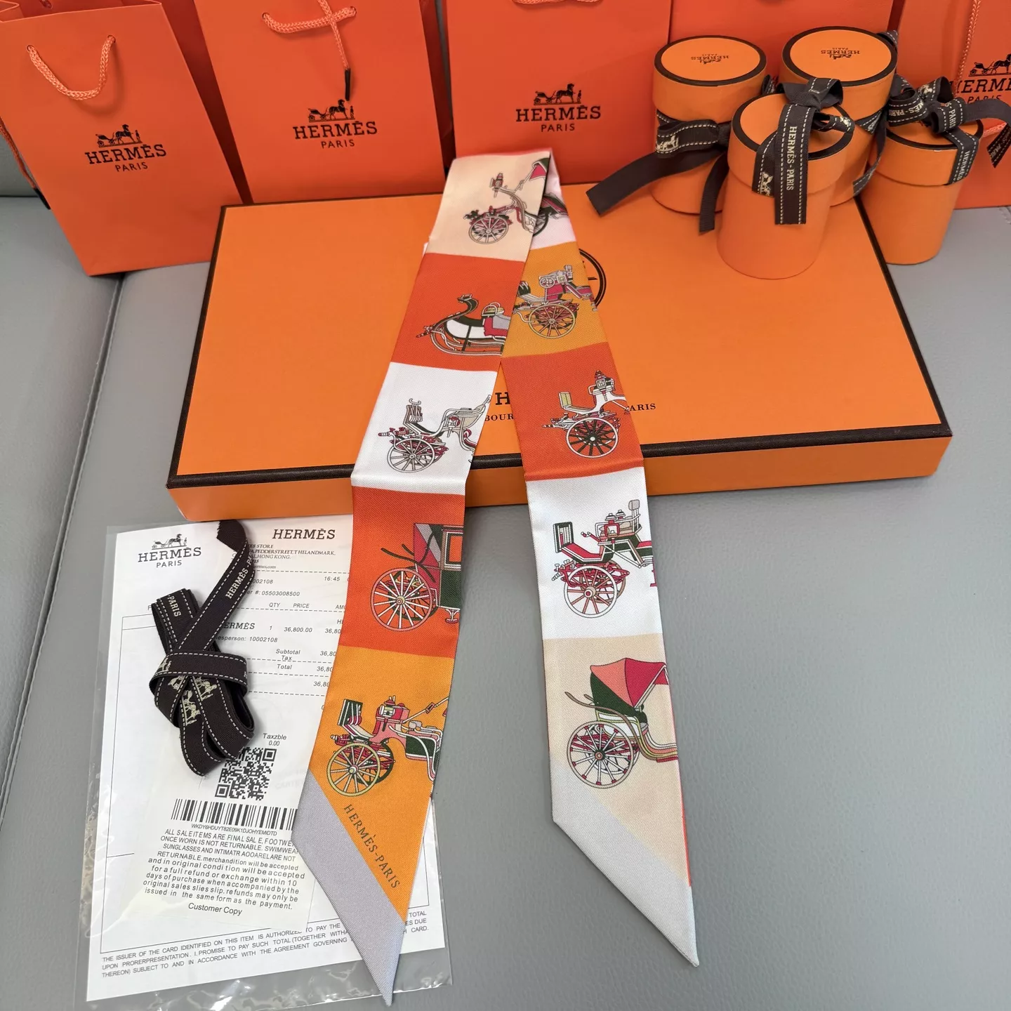 Hermes Silk Scarf Trendsetting 4682