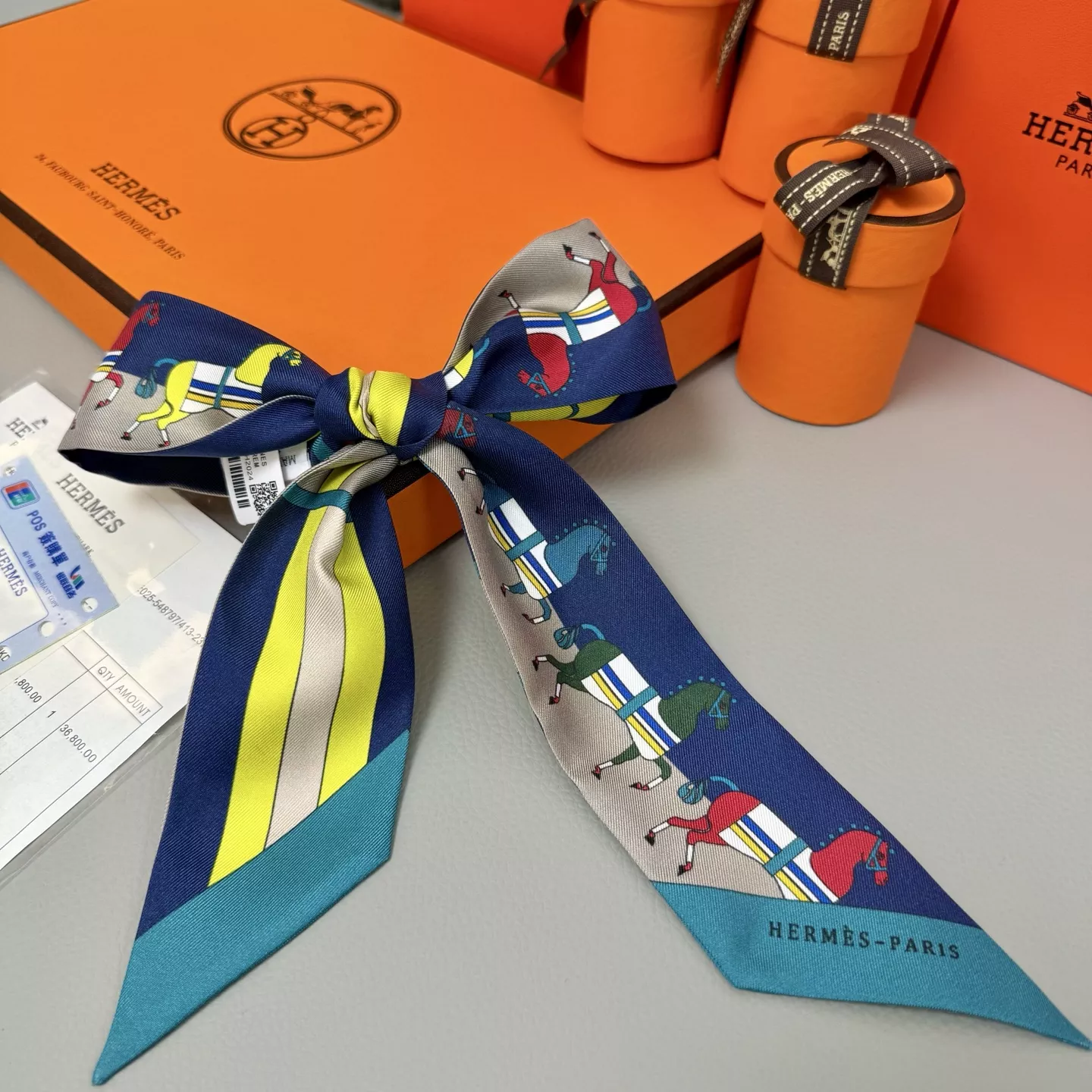Hermes Silk Scarf Unique 393
