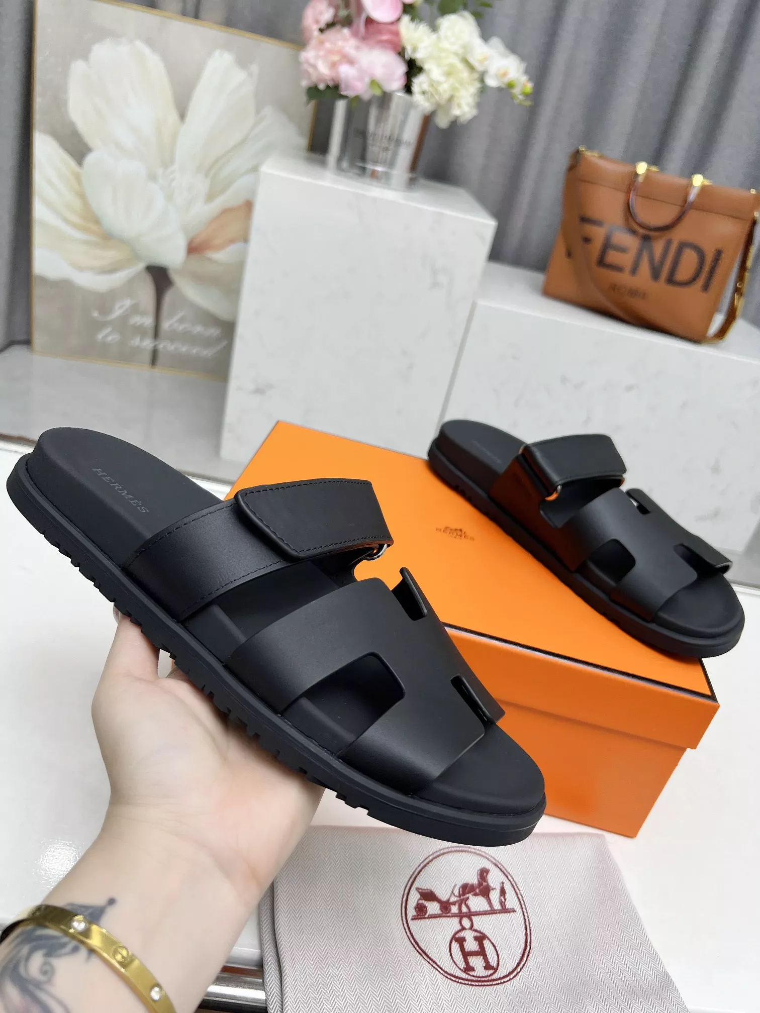 Hermes Slippers For Men Affordable 3679