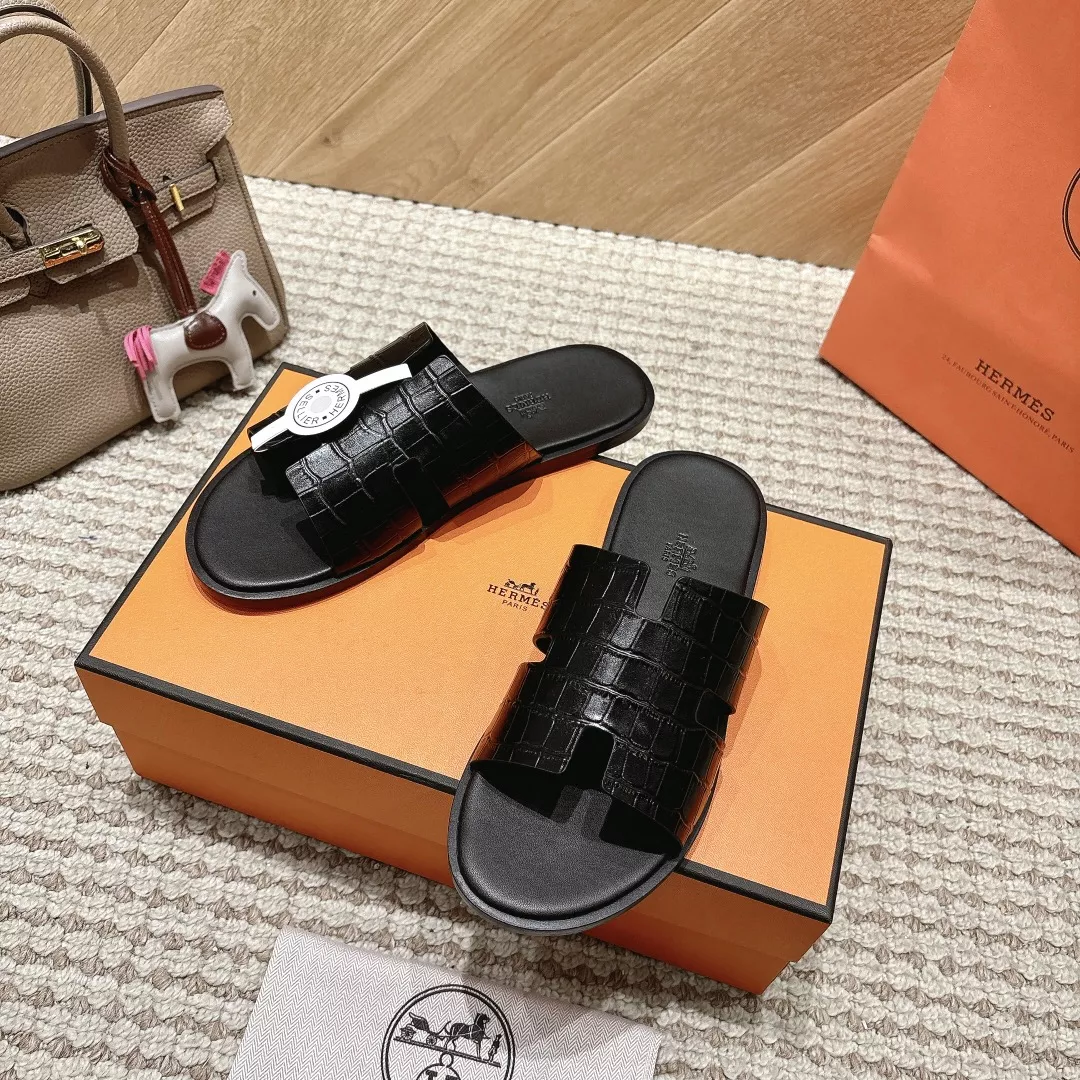 Hermes Slippers For Men Breathable 2883