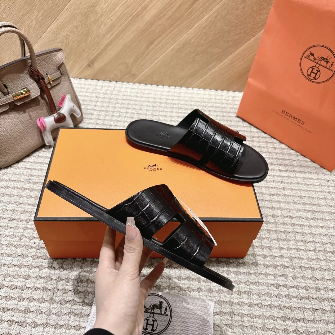 Hermes Slippers For Men Breathable 2883