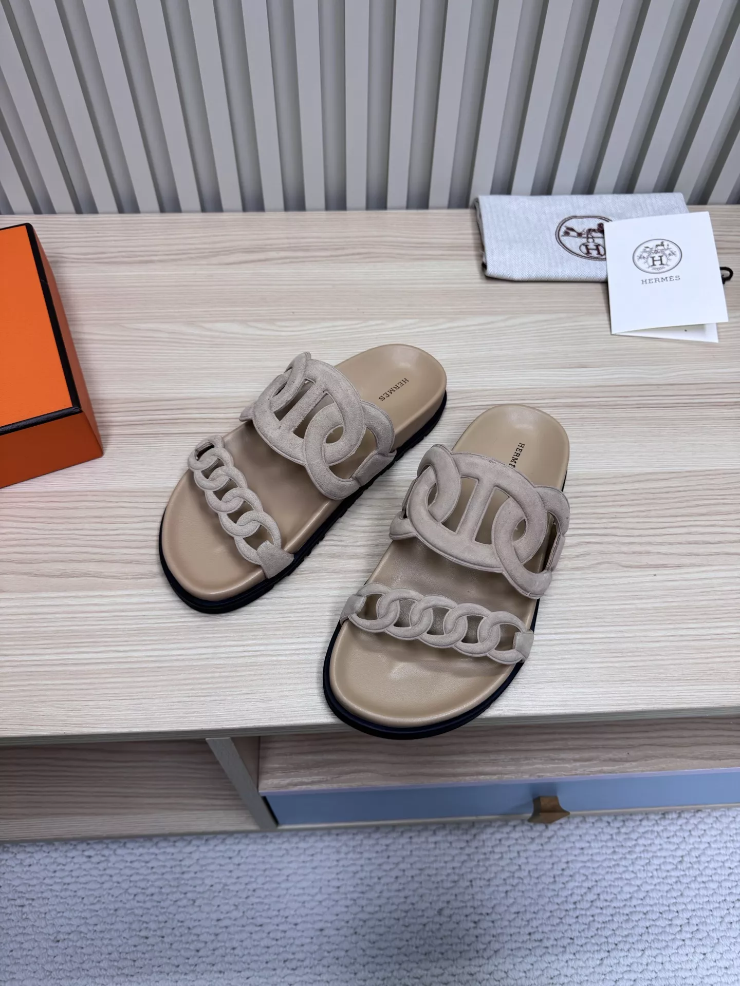 Hermes Slippers For Men Bright 6880
