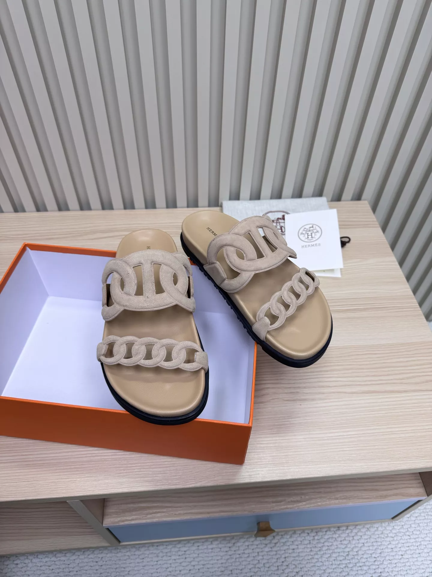 Hermes Slippers For Men Bright 6880