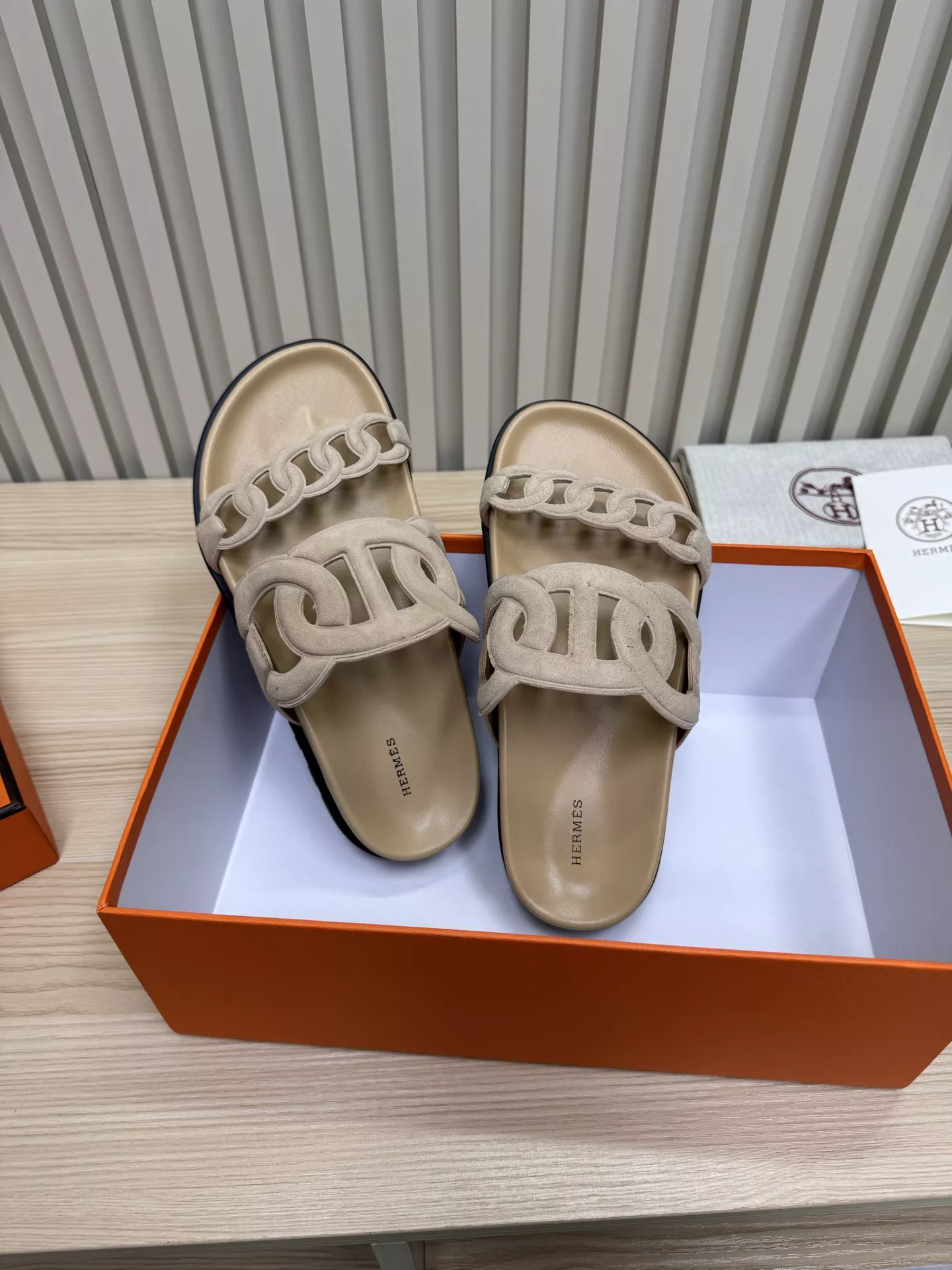 Hermes Slippers For Men Bright 6880