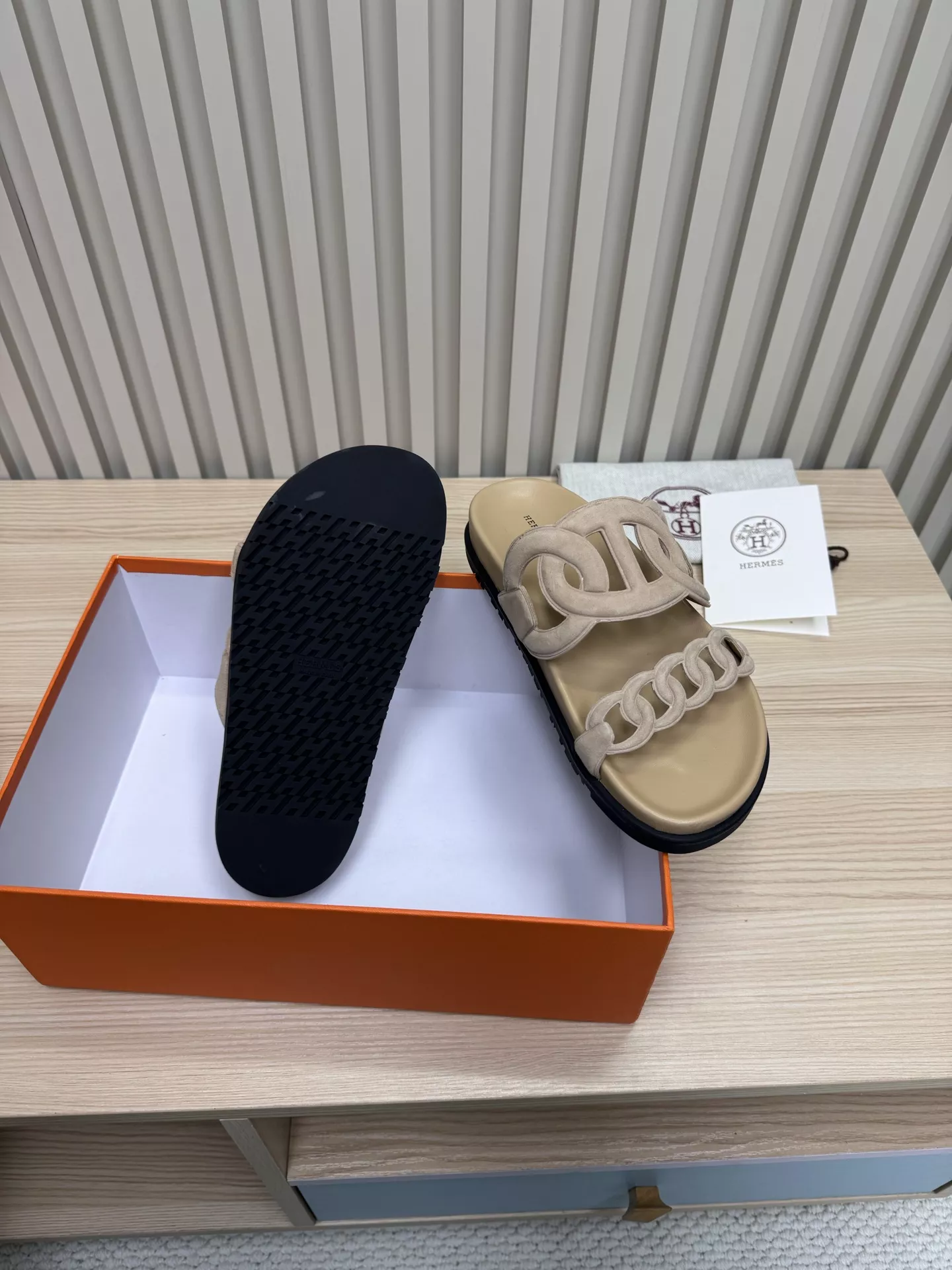 Hermes Slippers For Men Bright 6880