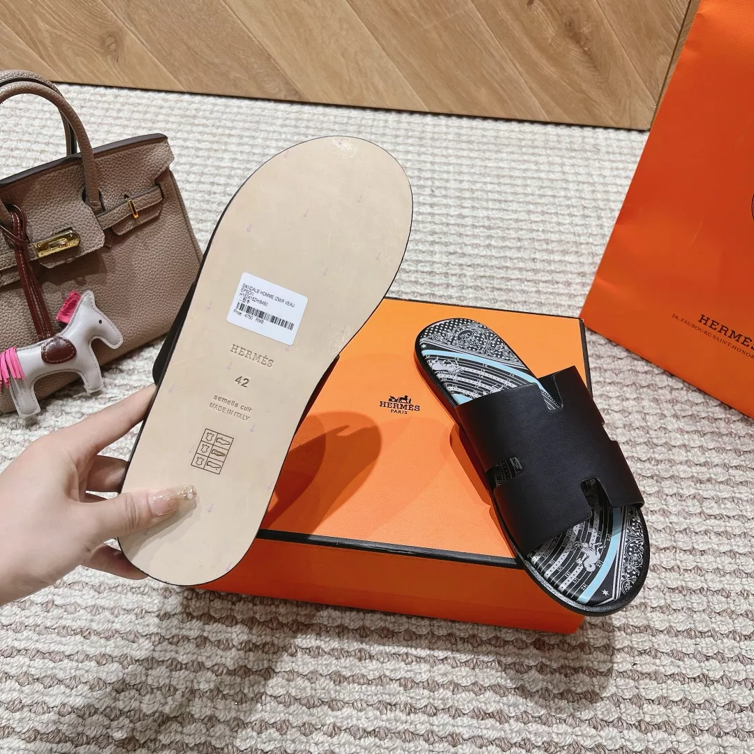 Hermes Slippers For Men Classic 6446