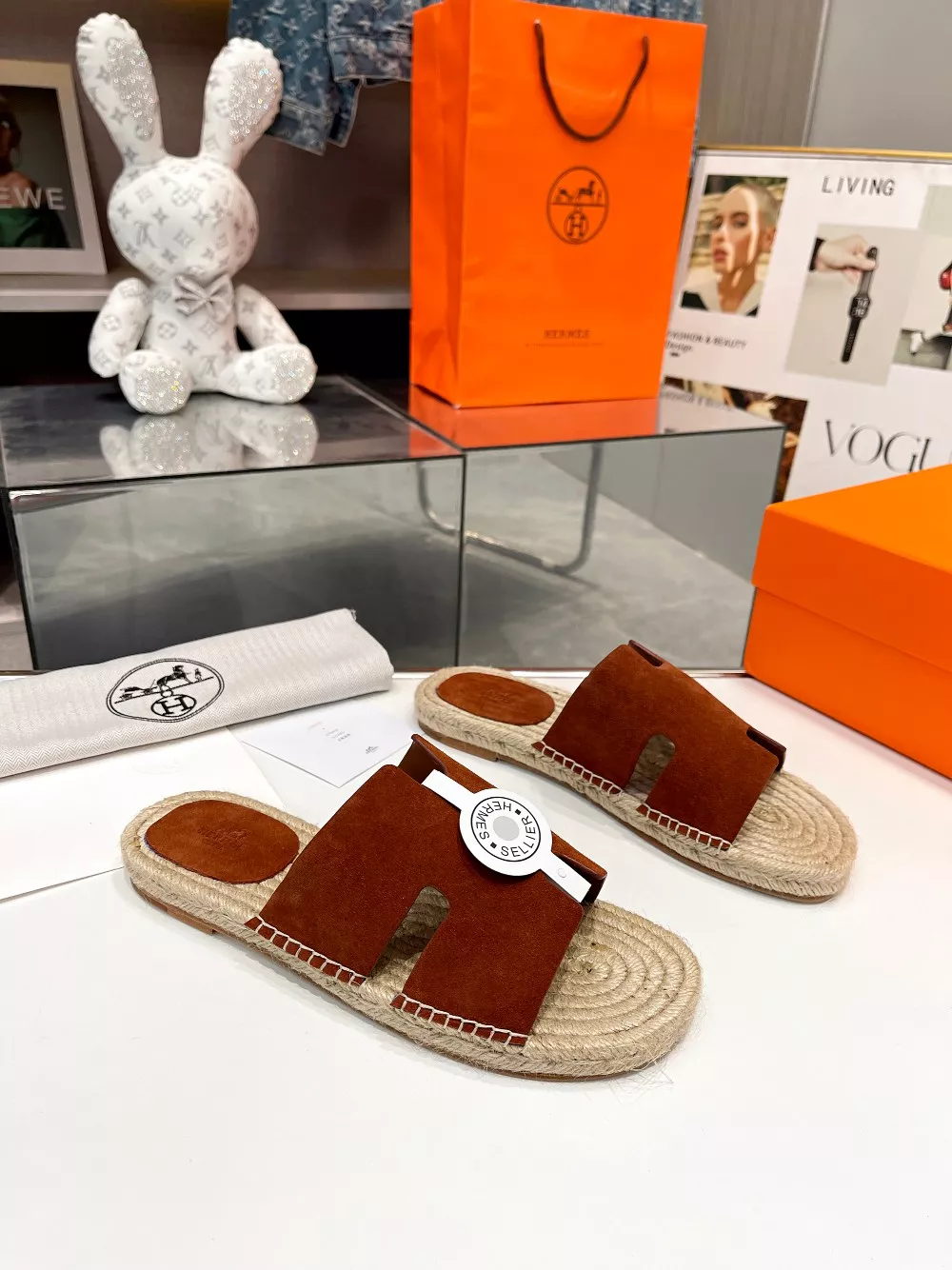 Hermes Slippers For Men Compact 9962