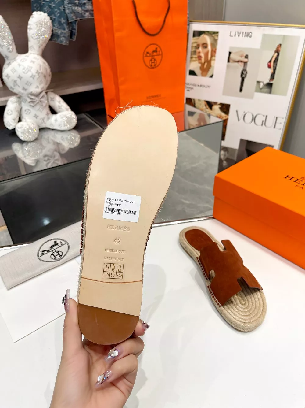 Hermes Slippers For Men Compact 9962