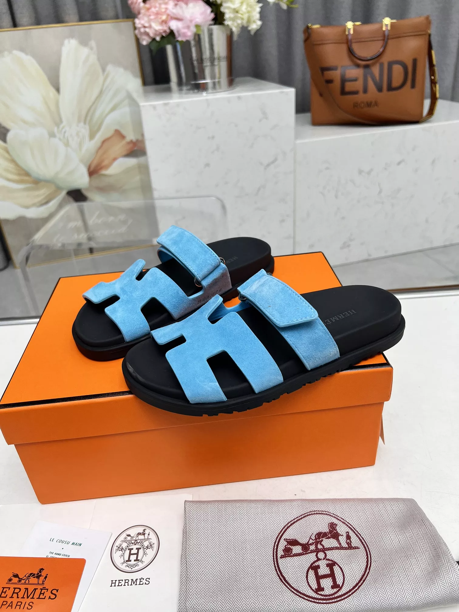 Hermes Slippers For Men Cozy 2682