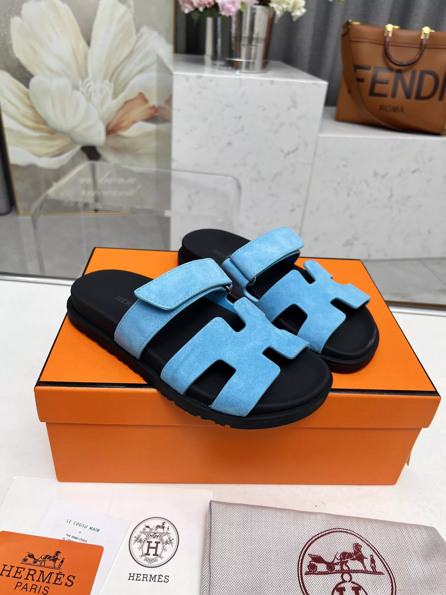 Hermes Slippers For Men Cozy 2682