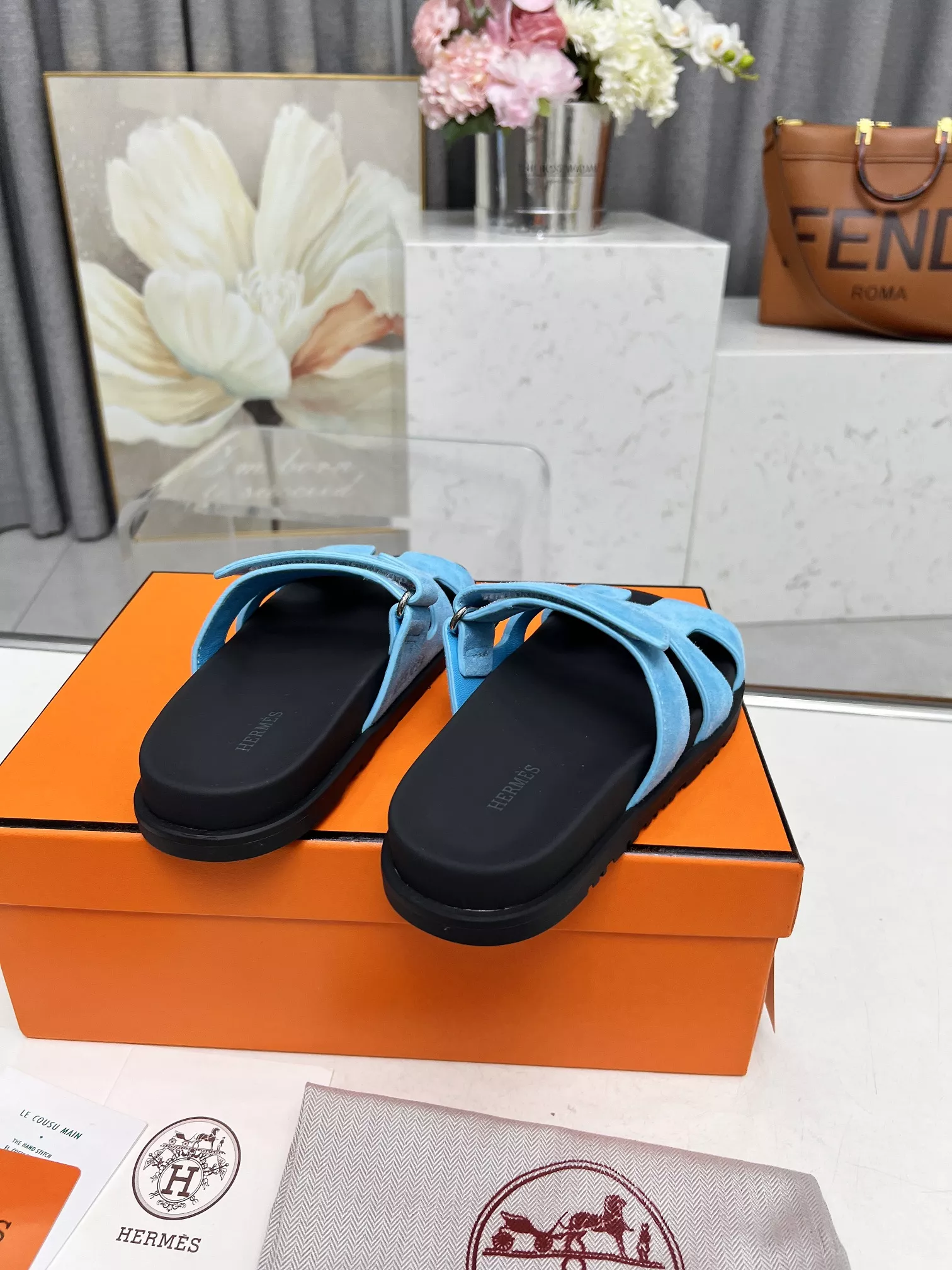 Hermes Slippers For Men Cozy 2682