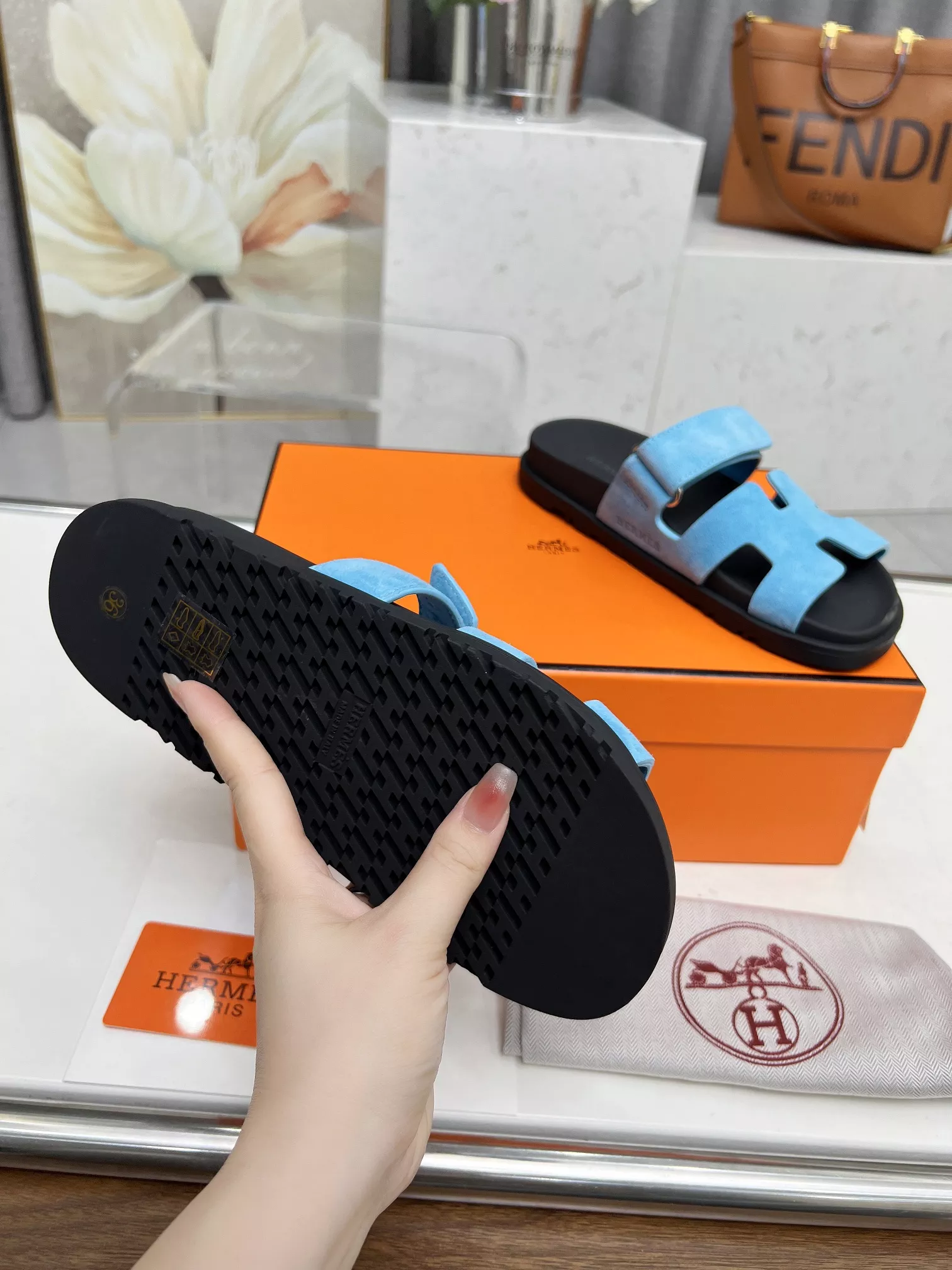 Hermes Slippers For Men Cozy 2682