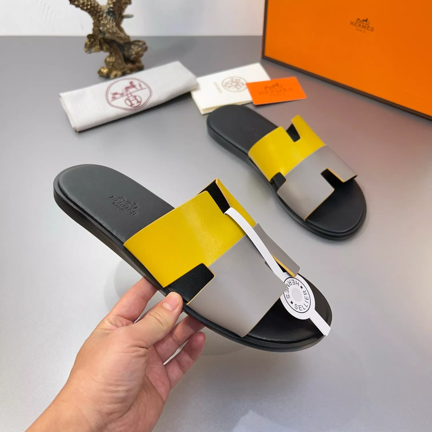 Hermes Slippers For Men Cozy 2727