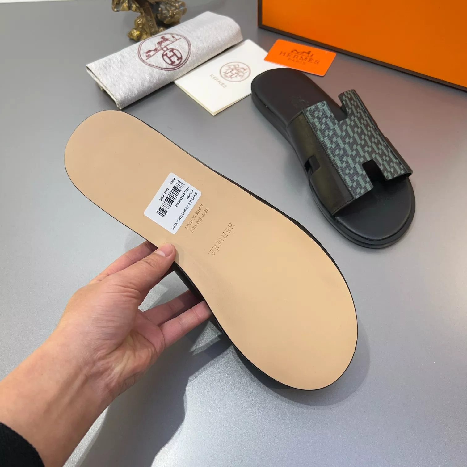 Hermes Slippers For Men Cozy 8070