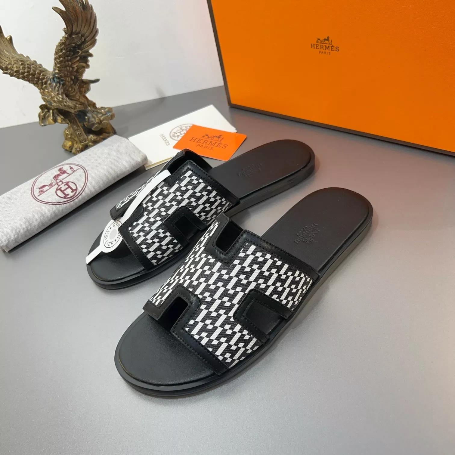Hermes Slippers For Men Cozy 8851