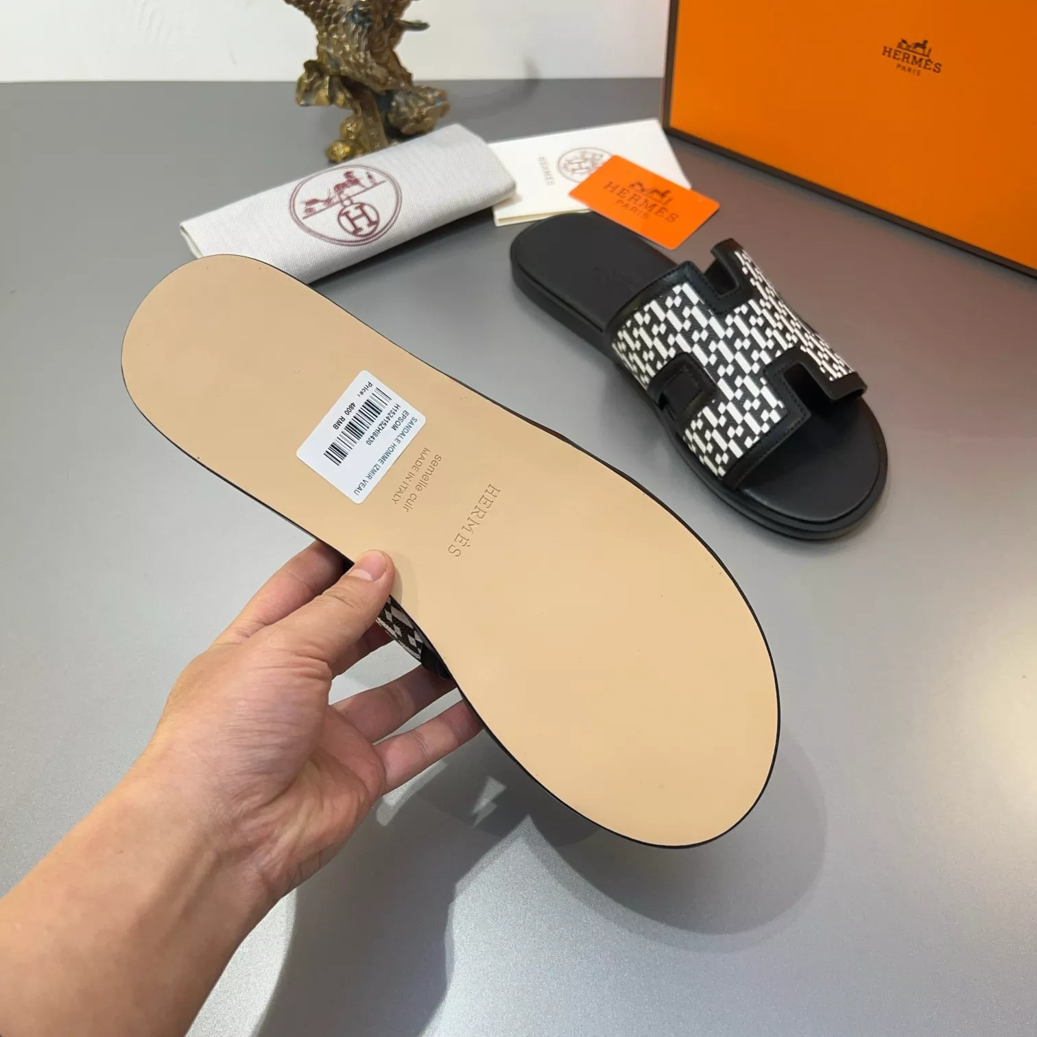Hermes Slippers For Men Cozy 8851