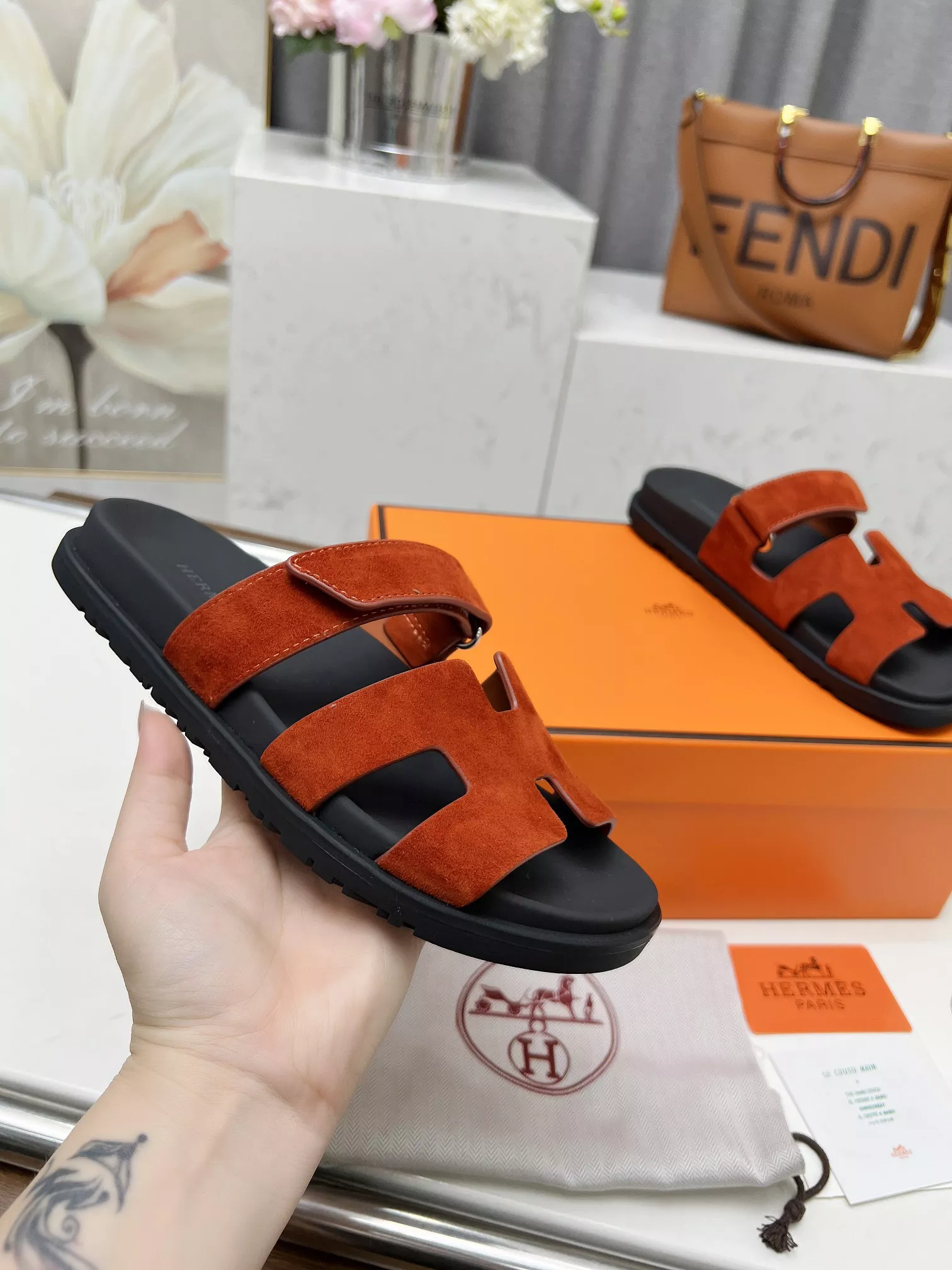 Hermes Slippers For Men Durable 187