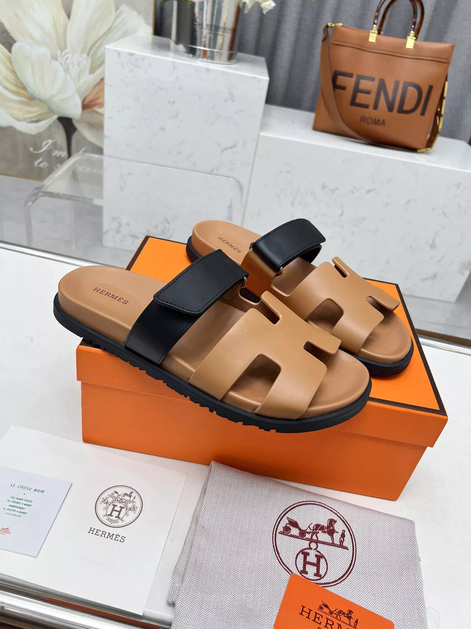 Hermes Slippers For Men Durable 8548
