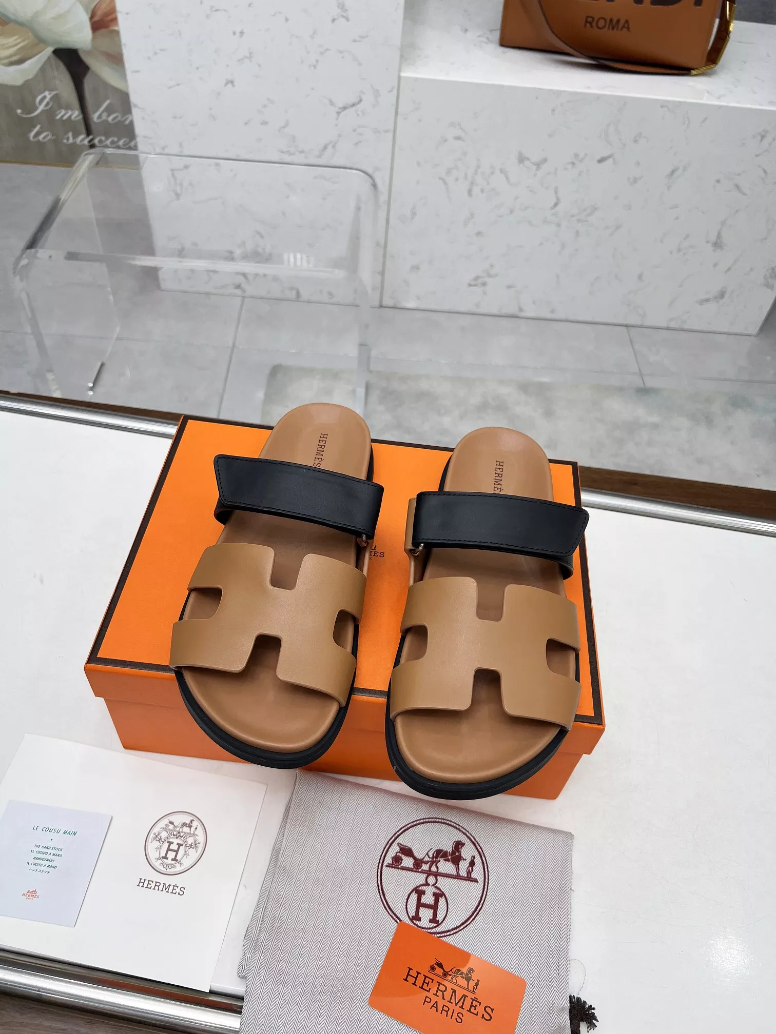 Hermes Slippers For Men Durable 8548