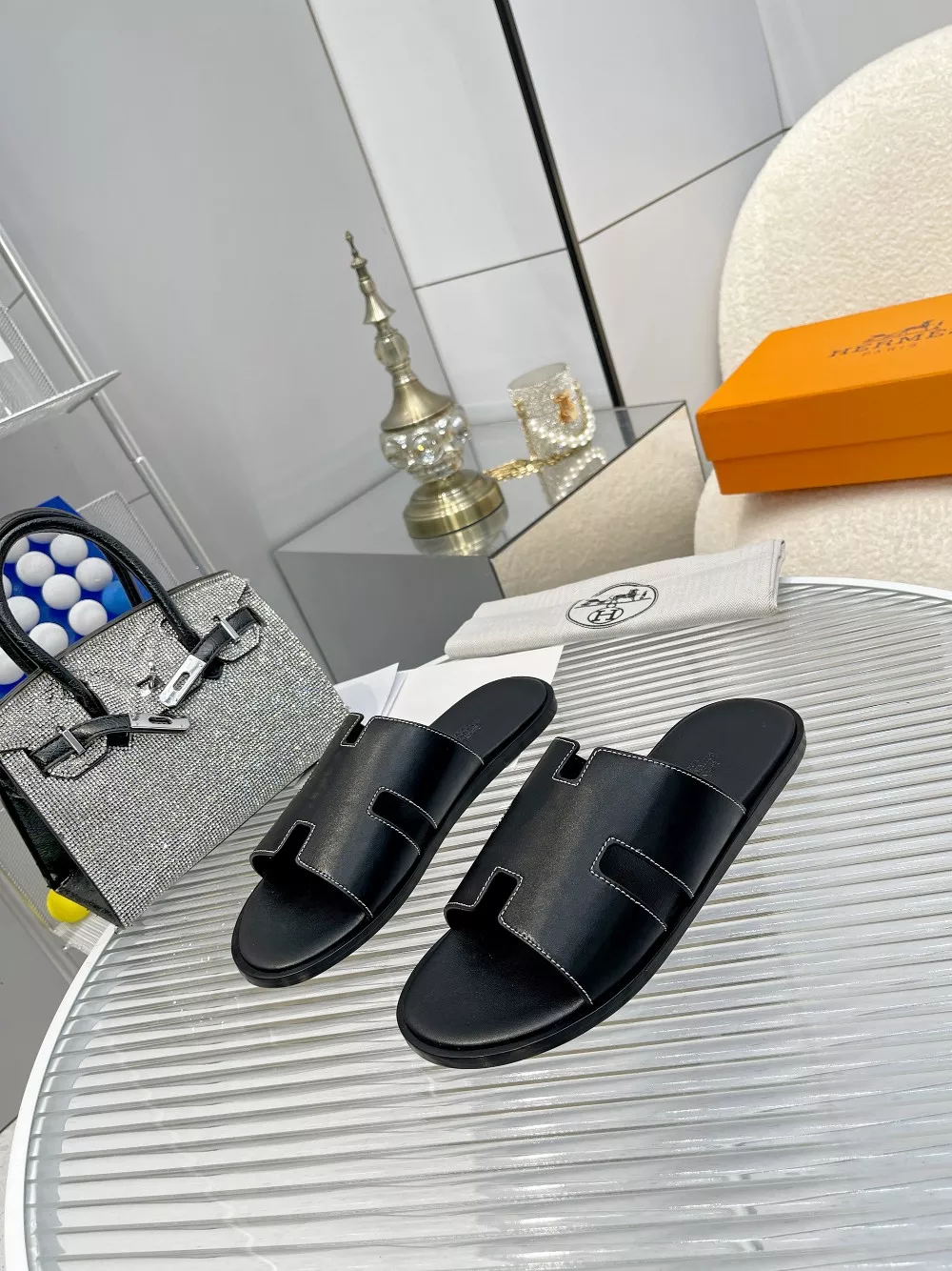 Hermes Slippers For Men Elegant 6631