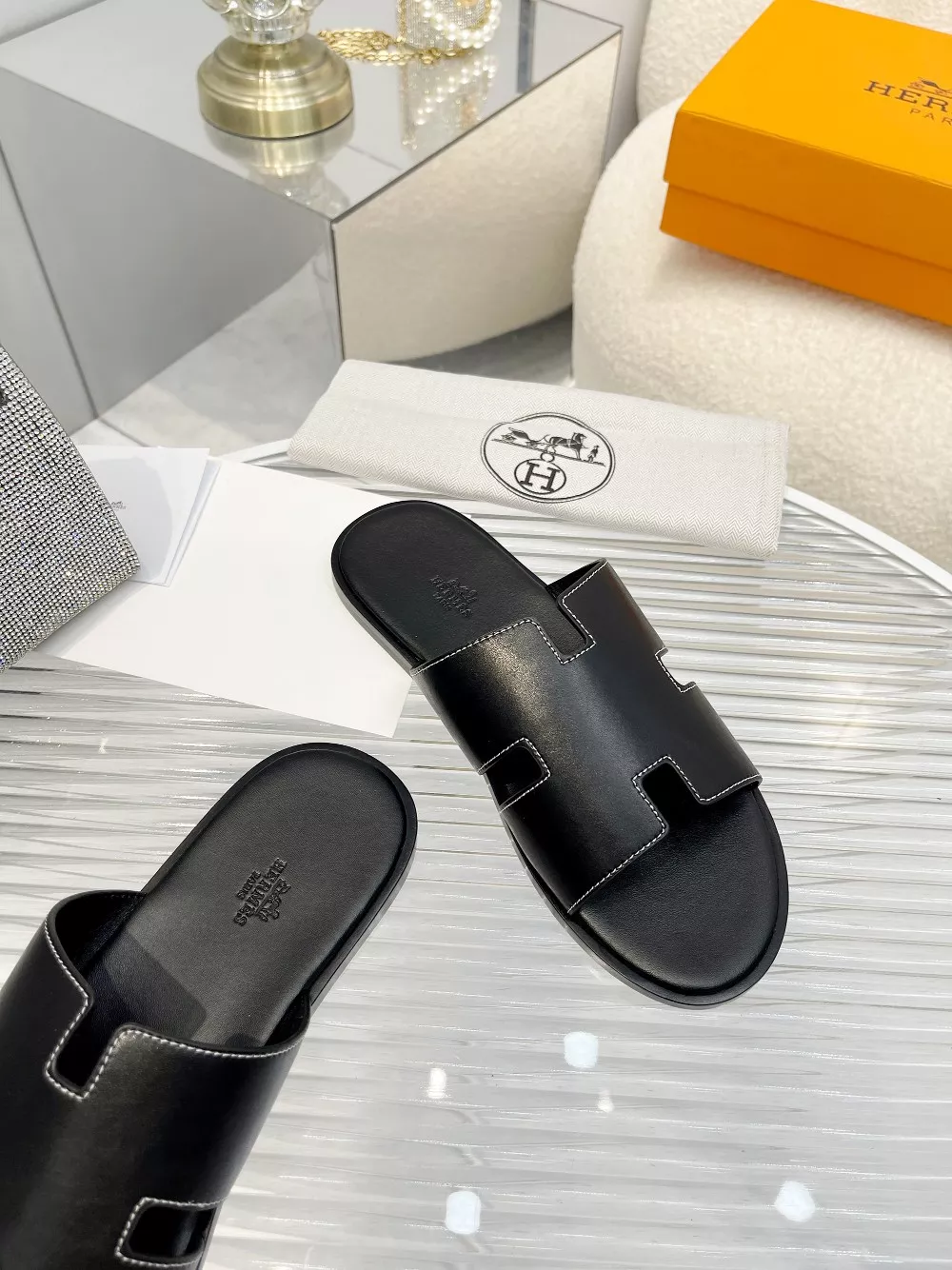 Hermes Slippers For Men Elegant 6631