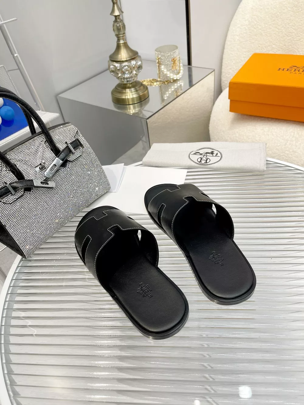 Hermes Slippers For Men Elegant 6631