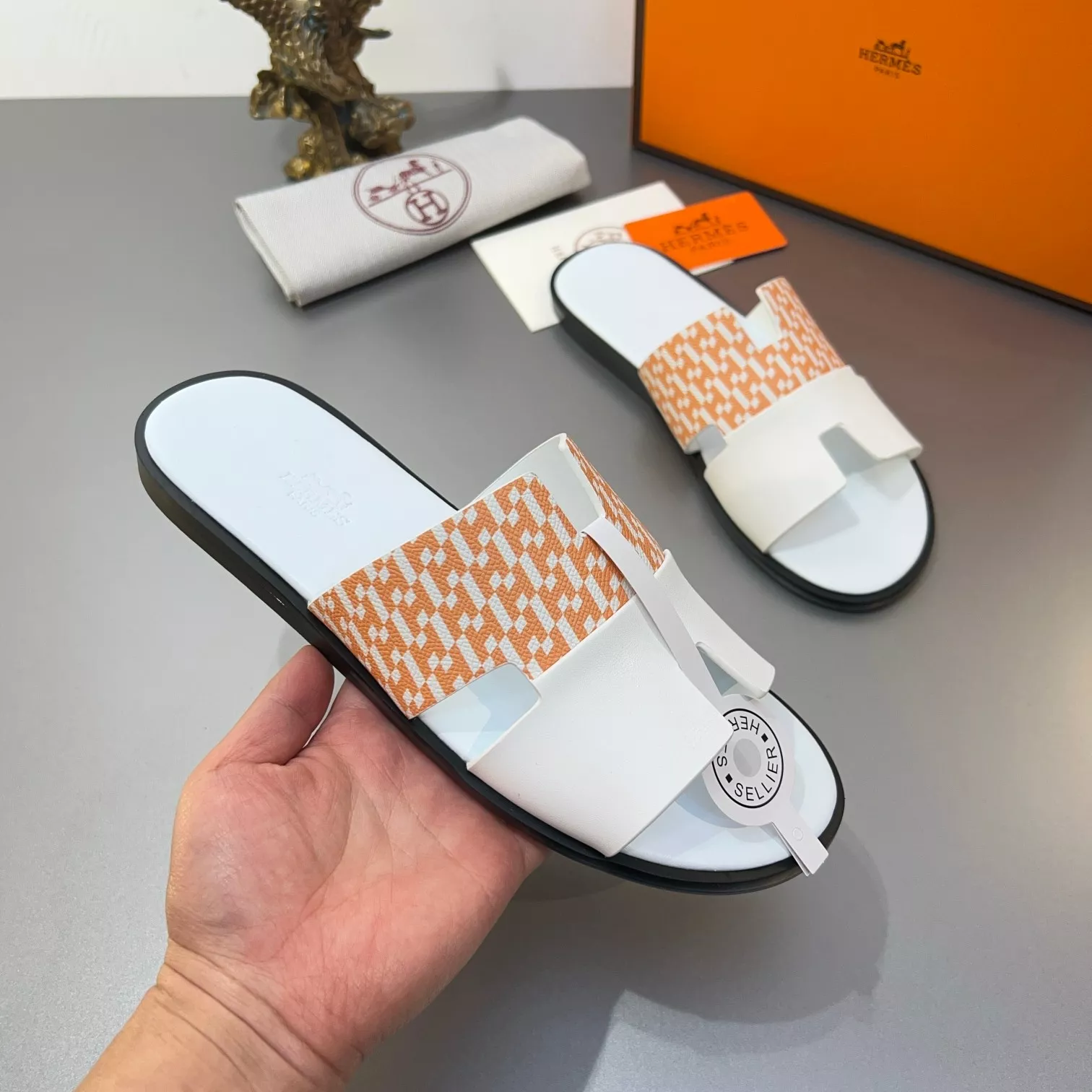 Hermes Slippers For Men Functional 7771