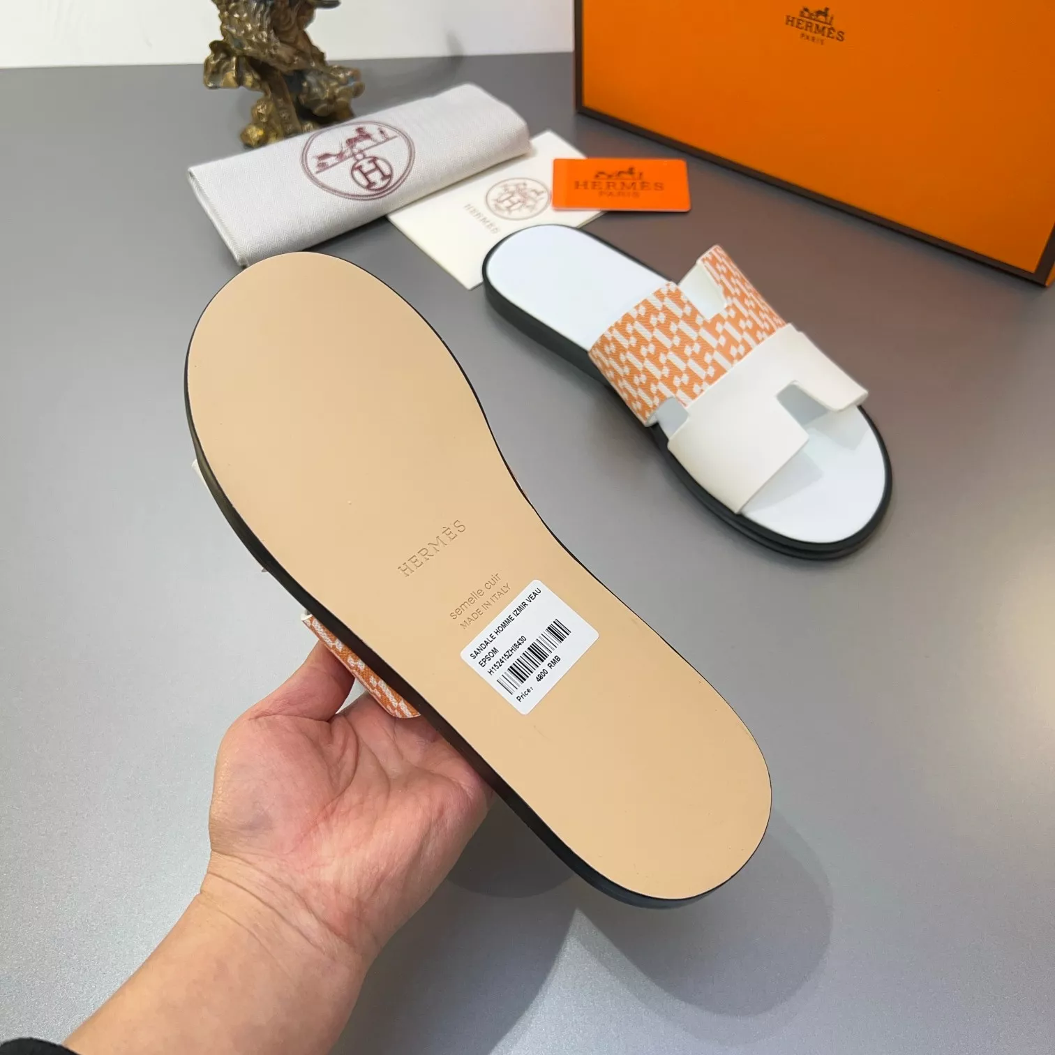 Hermes Slippers For Men Functional 7771