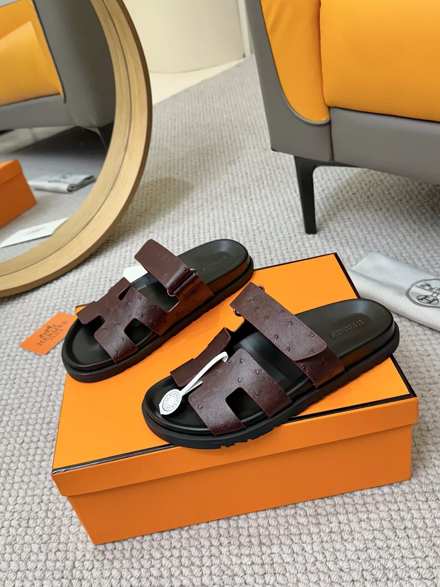 Hermes Slippers For Men Lightweight 9840