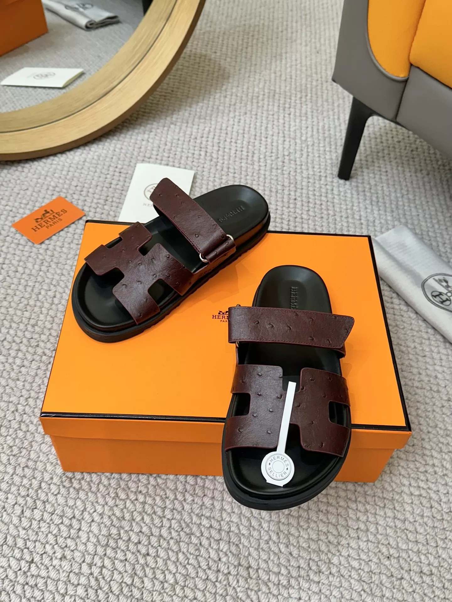 Hermes Slippers For Men Lightweight 9840