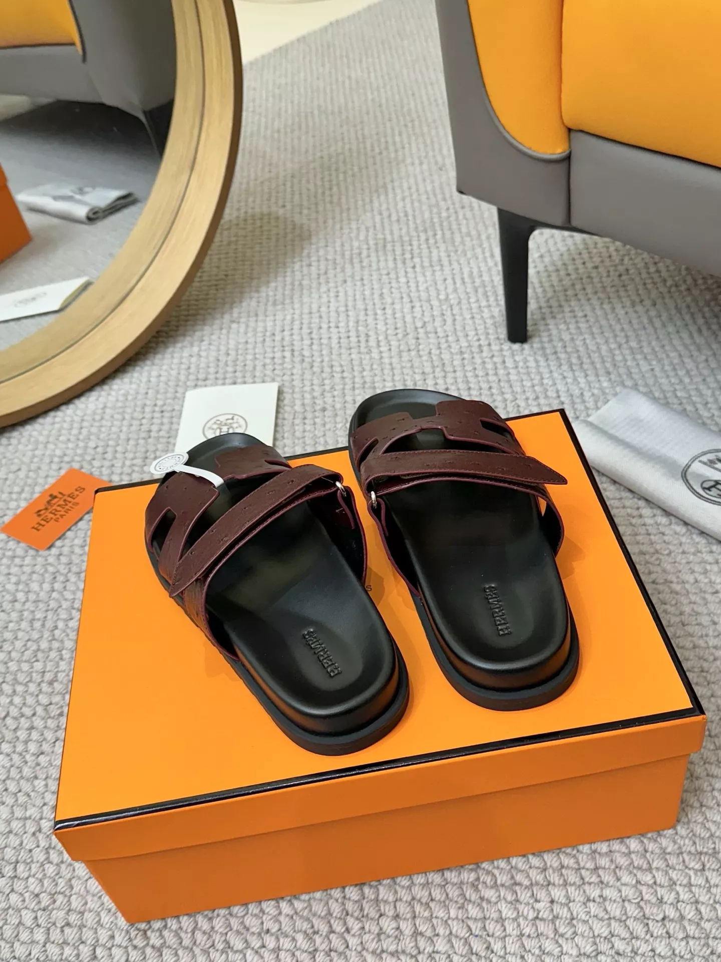 Hermes Slippers For Men Lightweight 9840