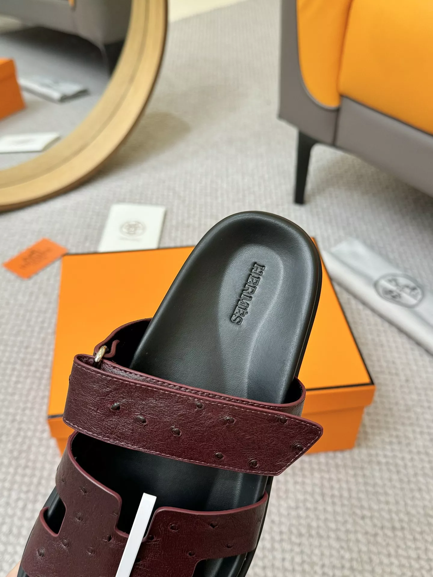 Hermes Slippers For Men Lightweight 9840