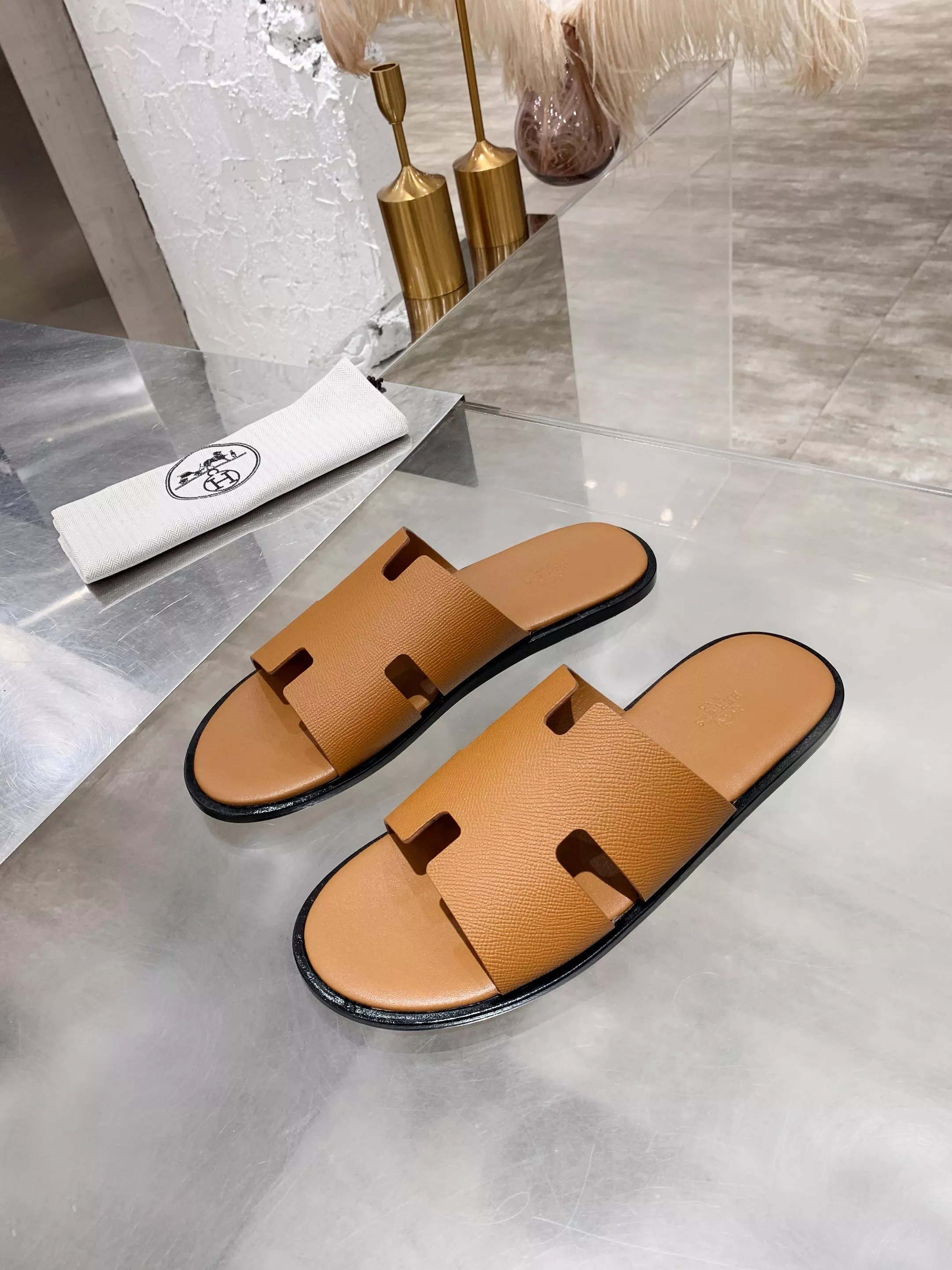 Hermes Slippers For Men Practical 9466