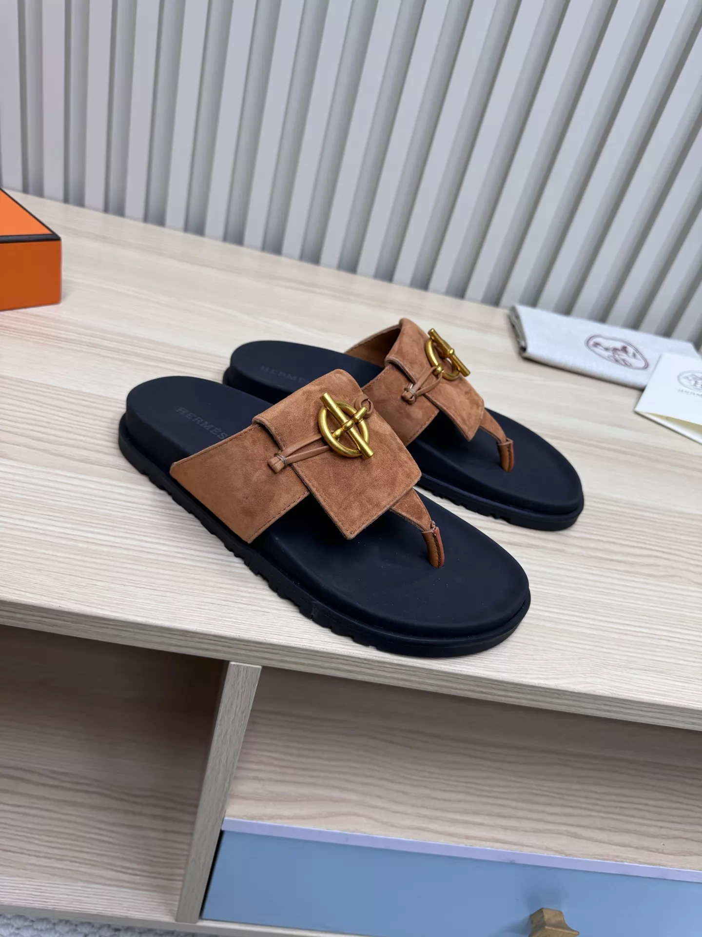 Hermes Slippers For Men Soft 2460