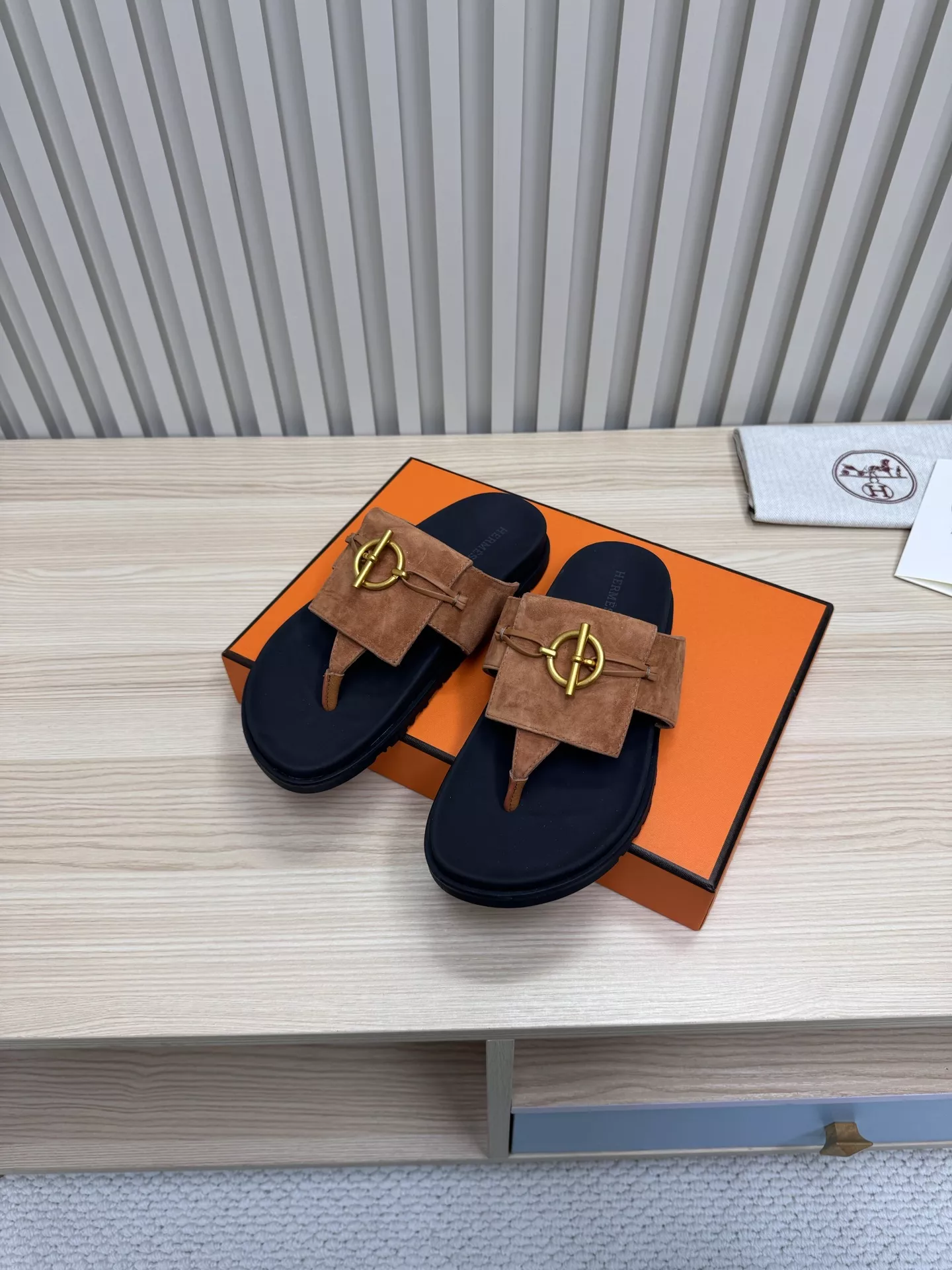 Hermes Slippers For Men Soft 2460