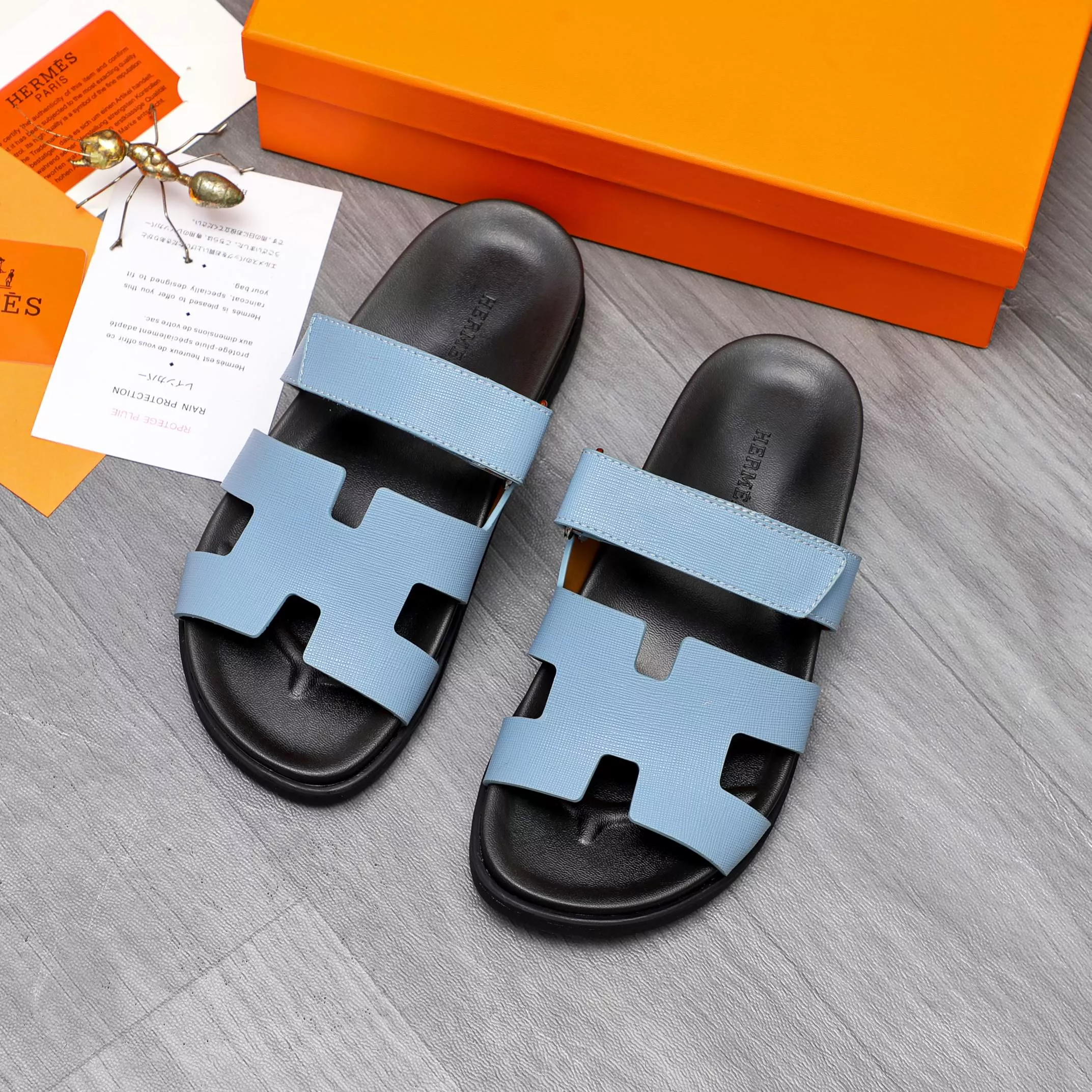Hermes Slippers For Men Soft 4693