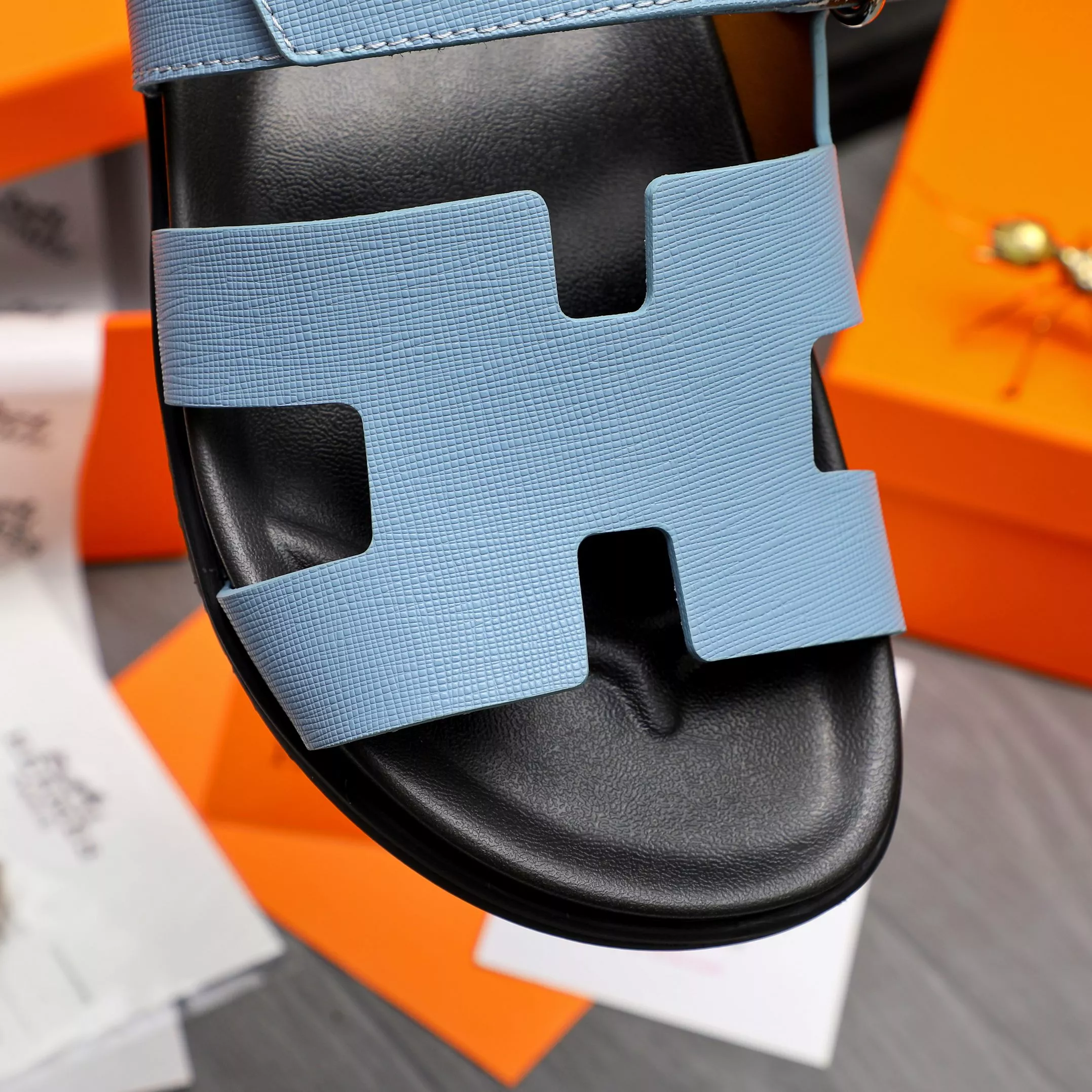 Hermes Slippers For Men Soft 4693