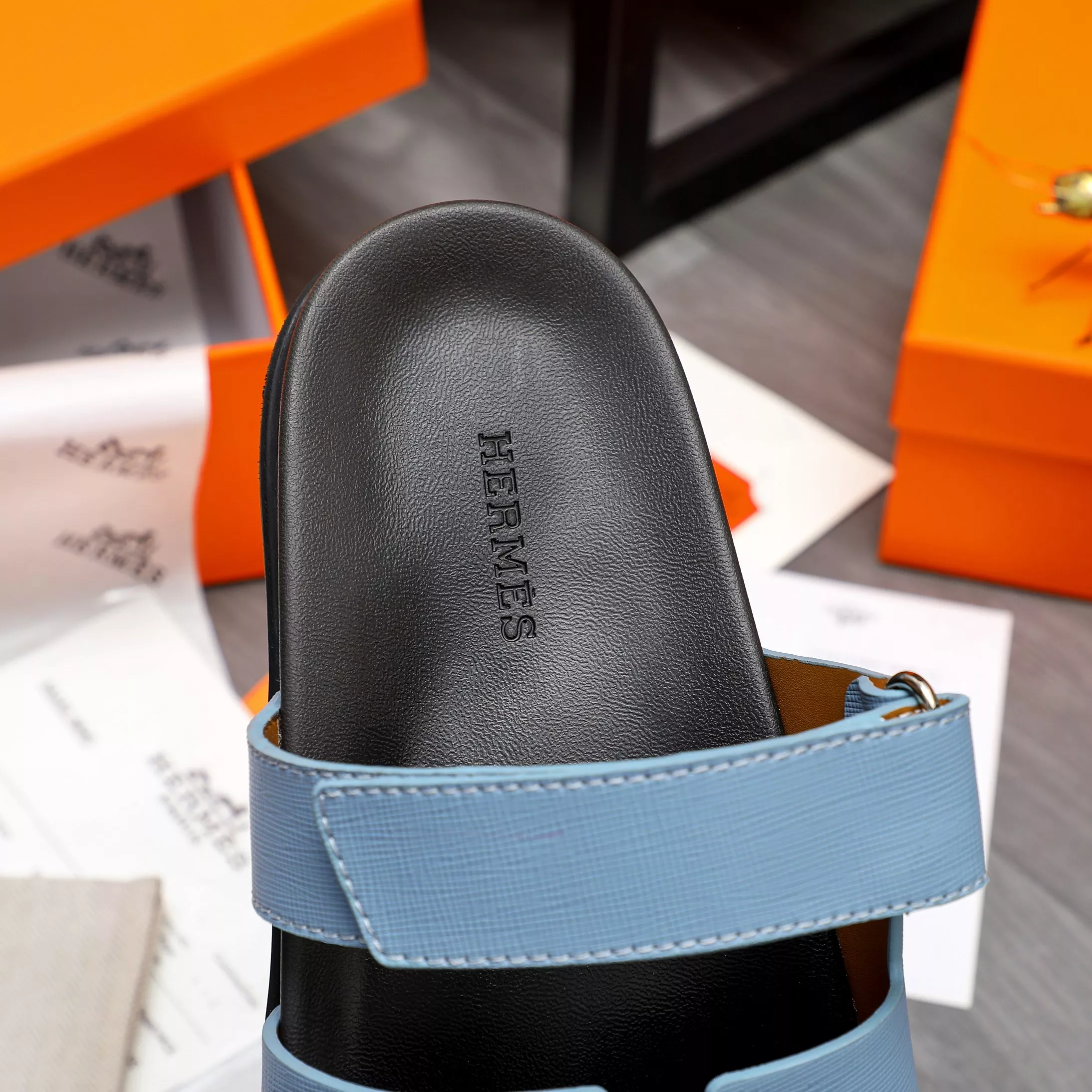 Hermes Slippers For Men Soft 4693