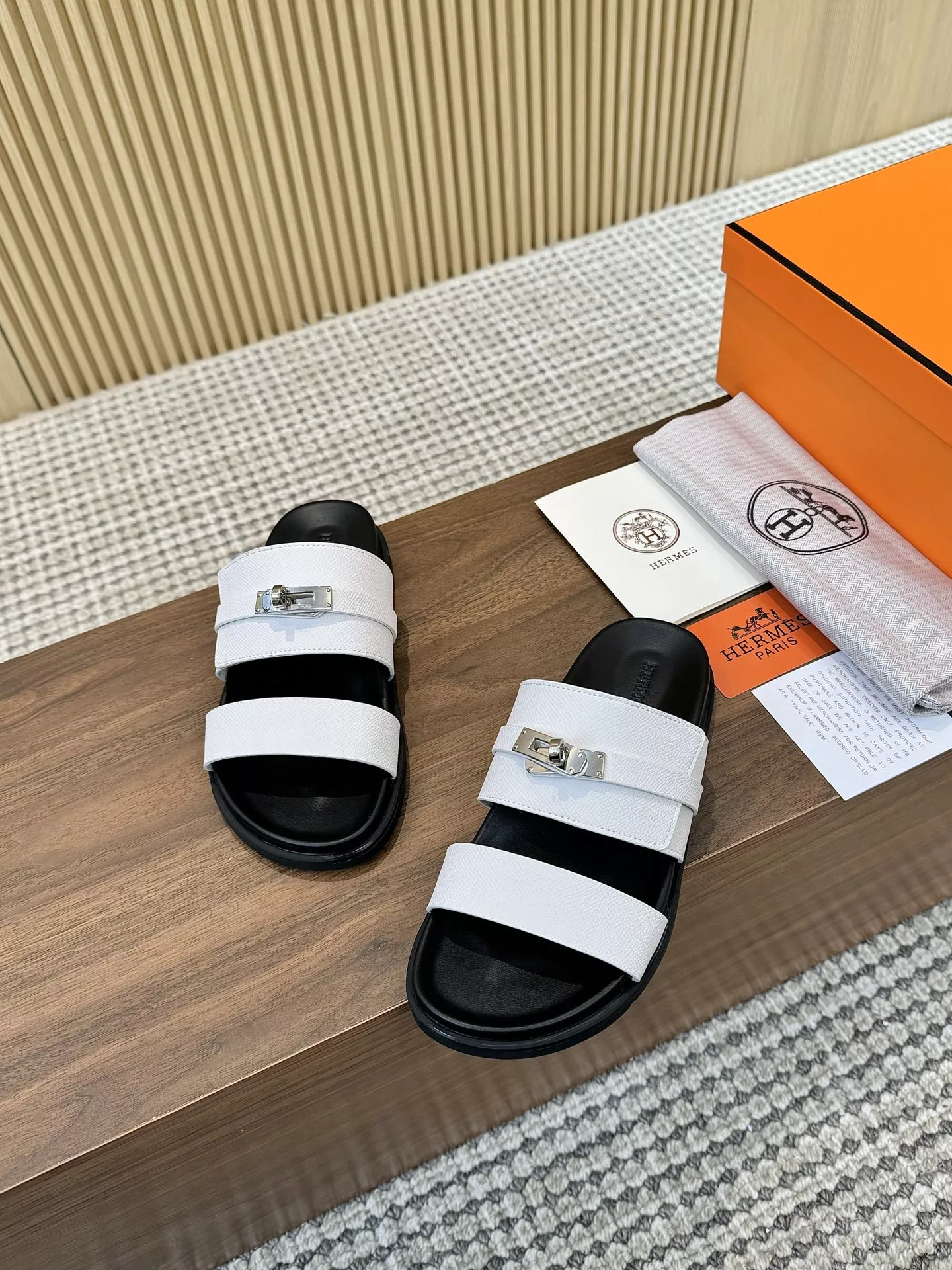 Hermes Slippers For Men Soft 5403