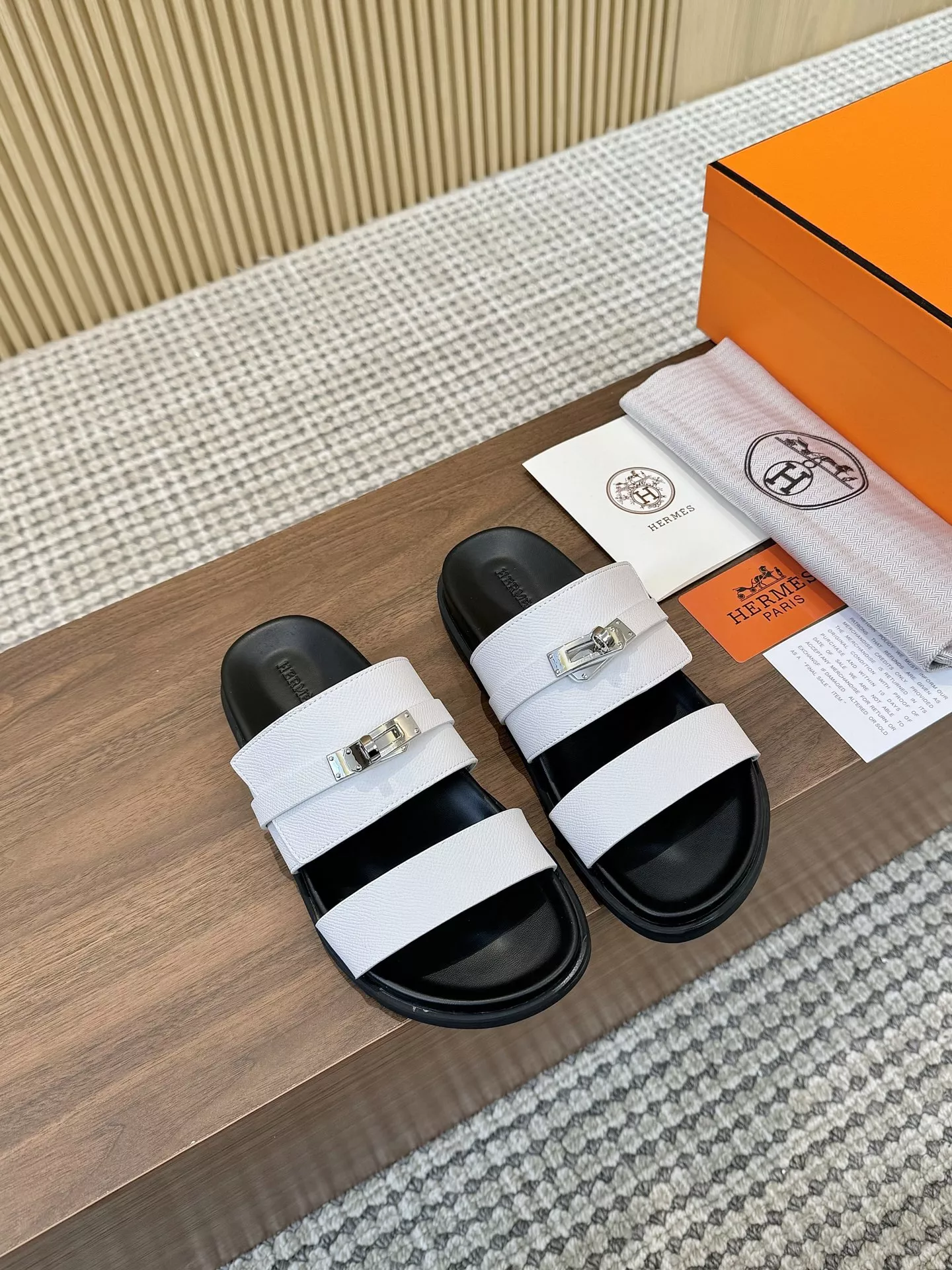 Hermes Slippers For Men Soft 5403