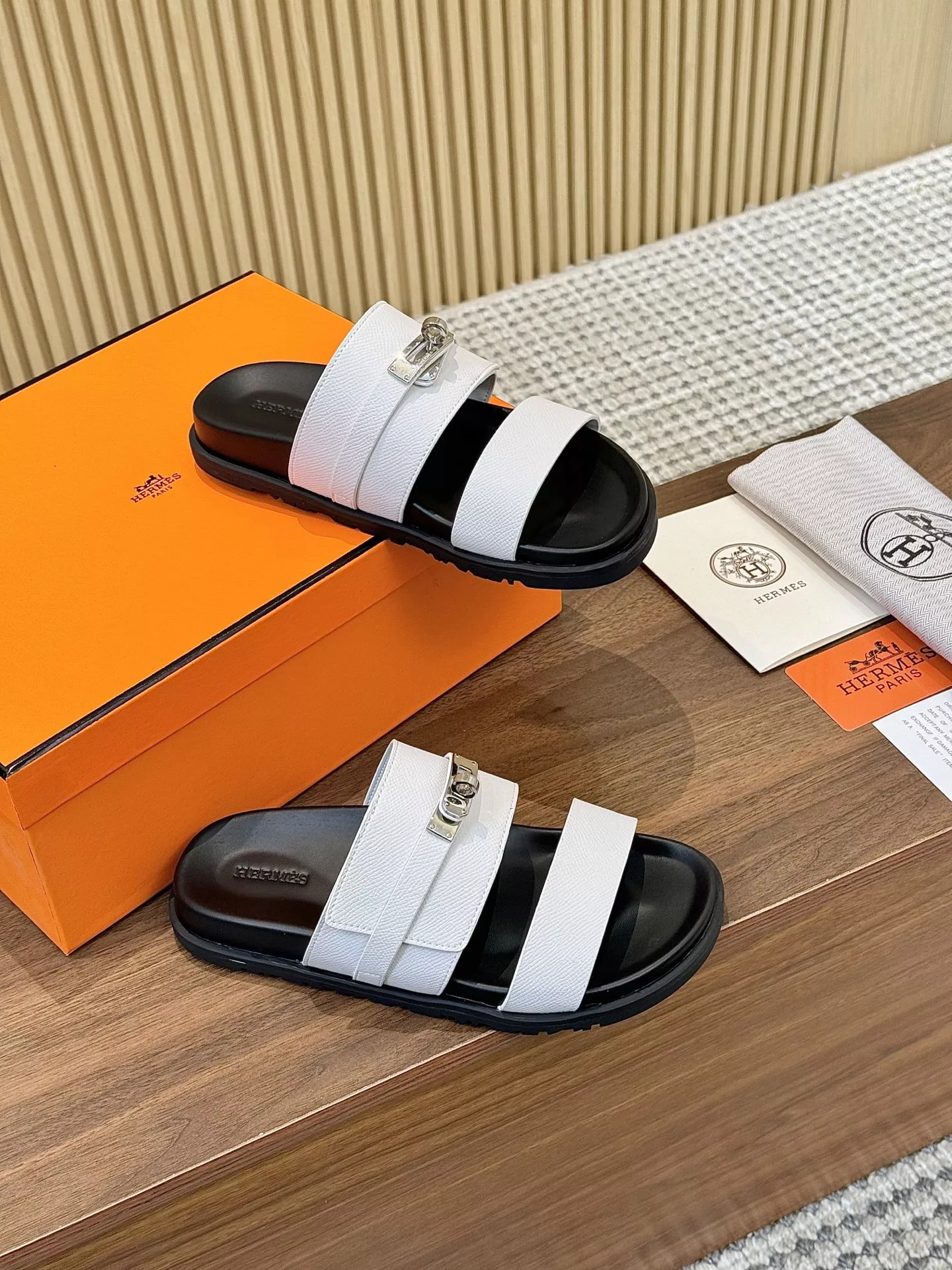 Hermes Slippers For Men Soft 5403