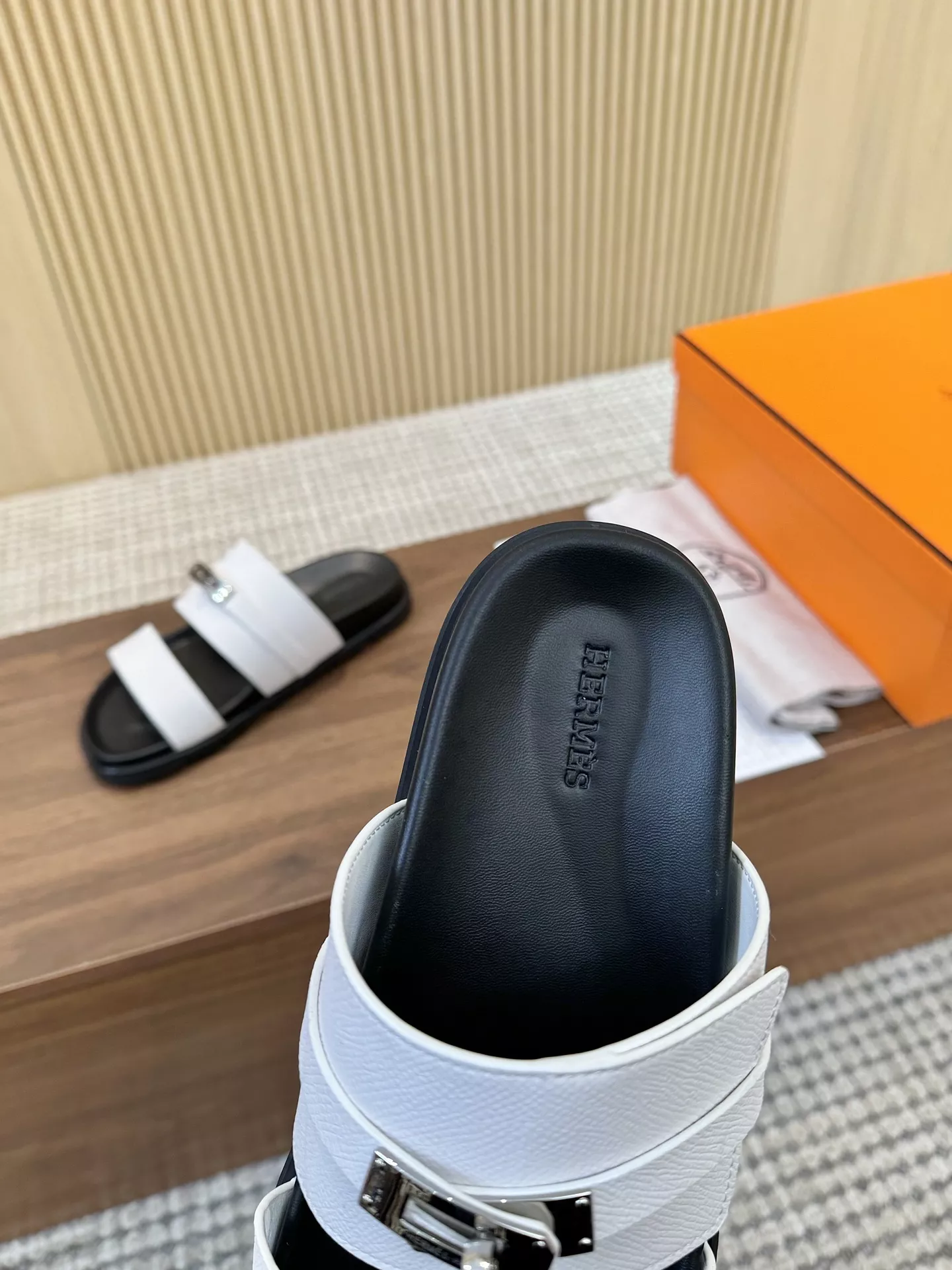 Hermes Slippers For Men Soft 5403