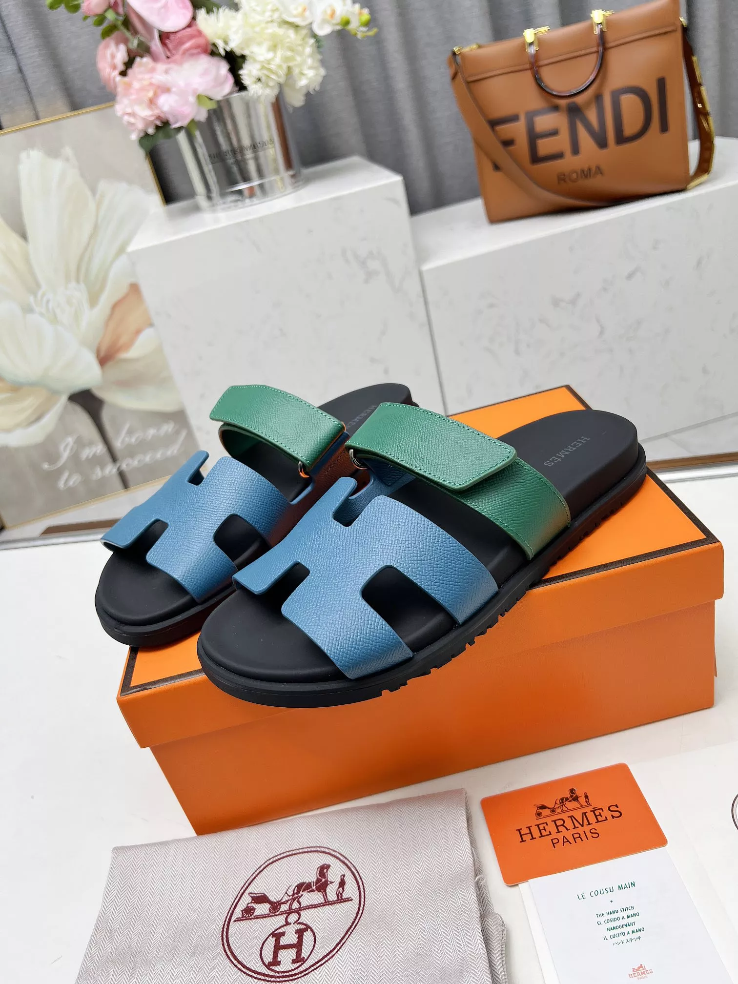 Hermes Slippers For Men Soft 8395