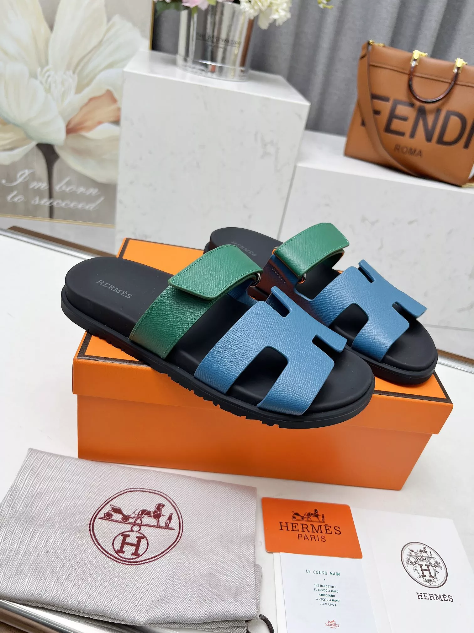 Hermes Slippers For Men Soft 8395
