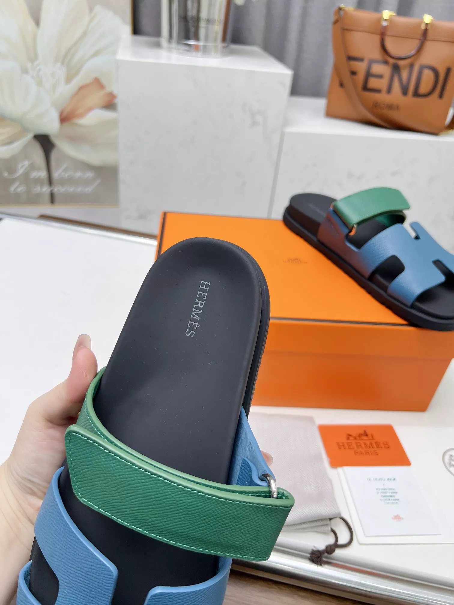 Hermes Slippers For Men Soft 8395