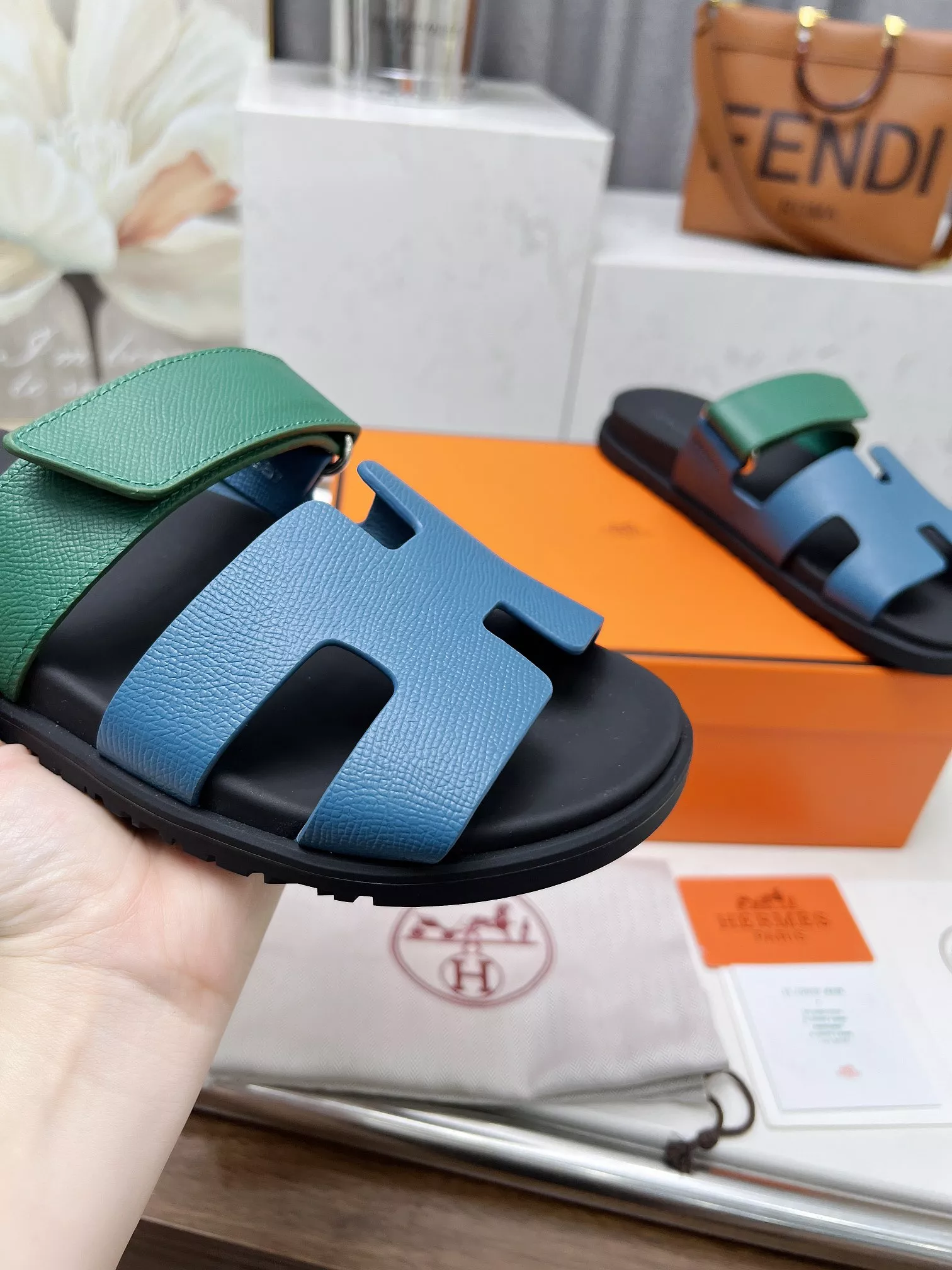 Hermes Slippers For Men Soft 8395
