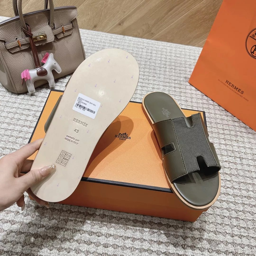 Hermes Slippers For Men Versatile 2775